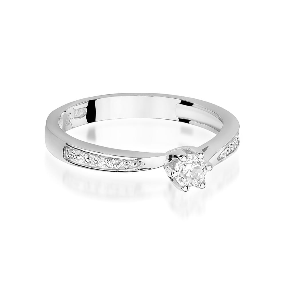 Inel Aur 9K cu Diamante Naturale 0.20 ct