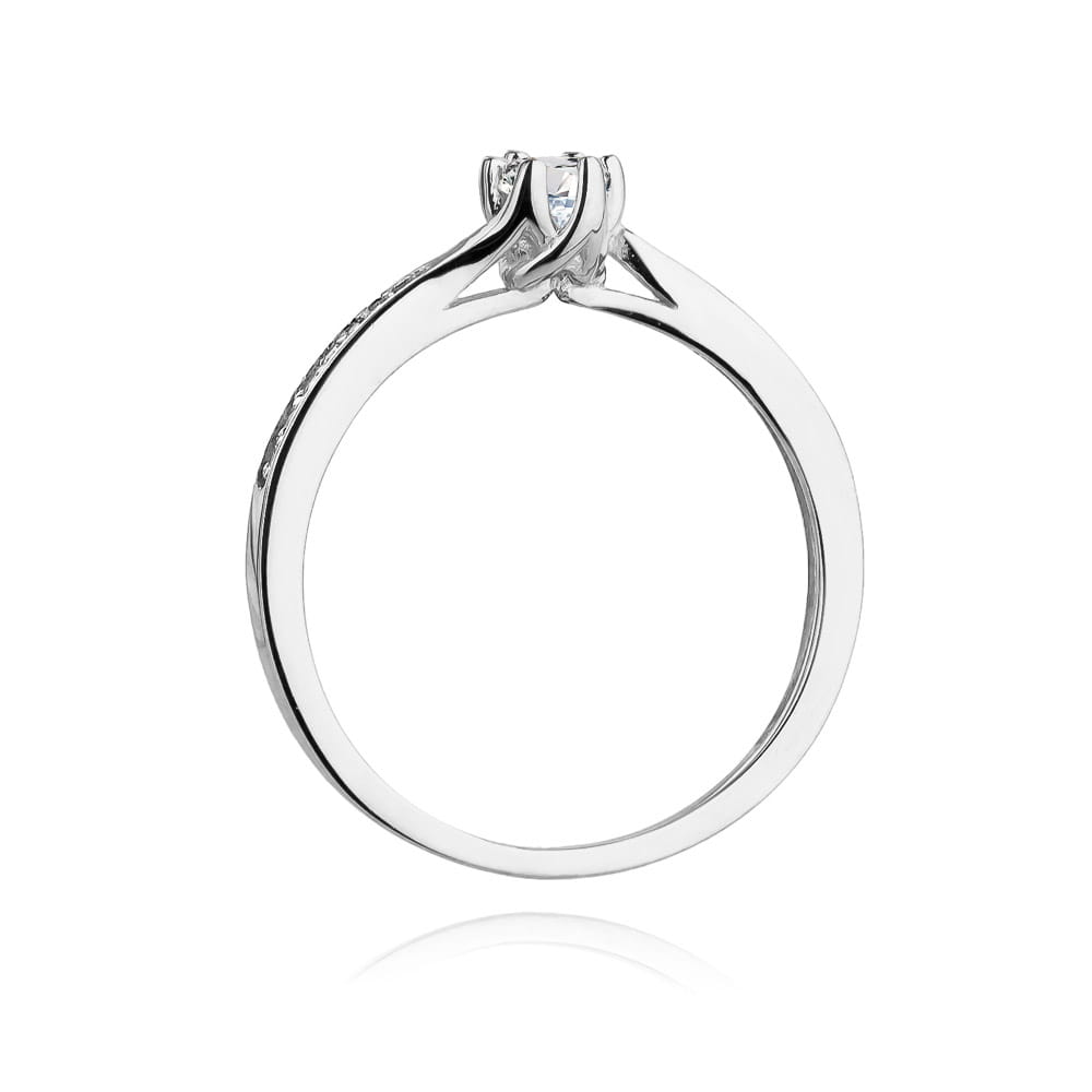 Inel Aur 9K cu Diamante Naturale 0.20 ct