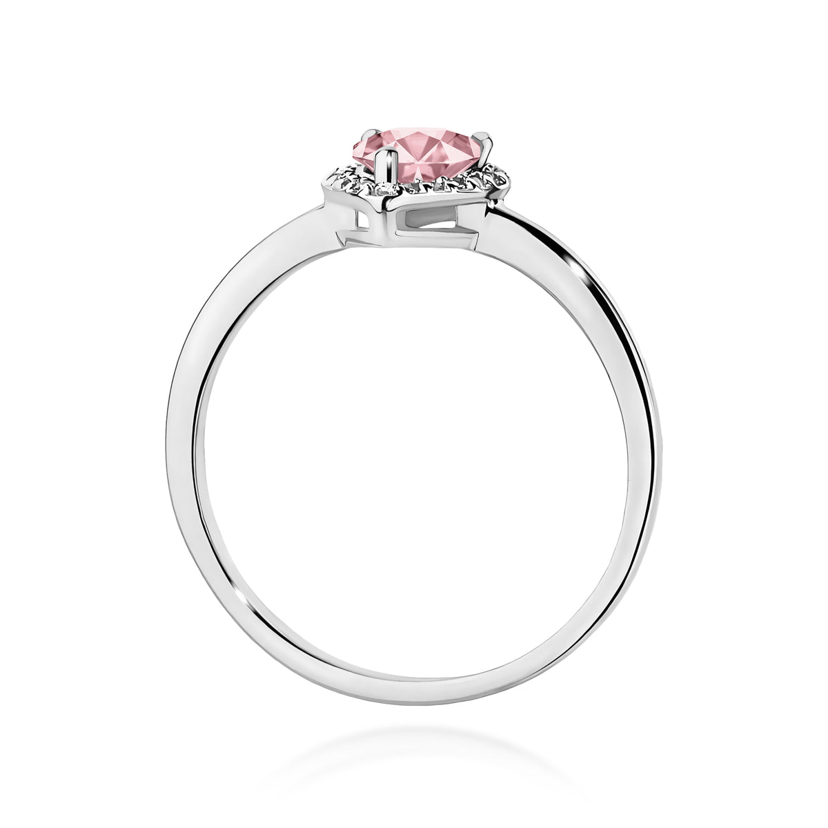 Inel Aur 14K cu Diamante Roz de Laborator 0.60 ct