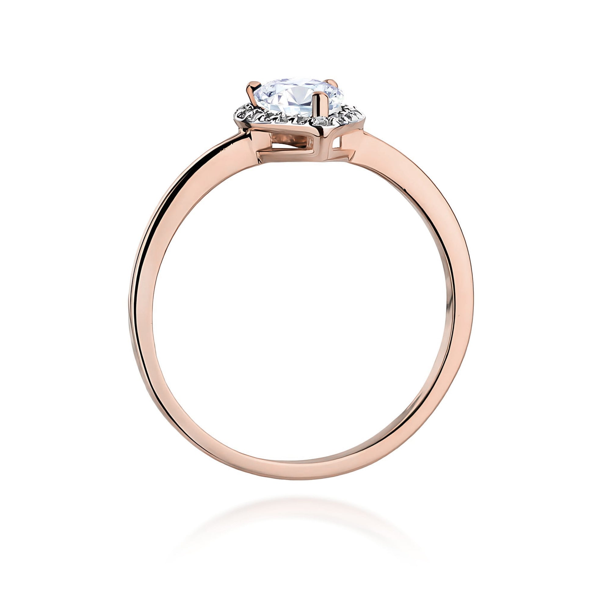 Inel Aur 14K Diamant Cultivat în Laborator 0.65ct