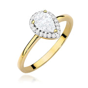Inel Aur 9K cu Diamante de Laborator 0.75 ct