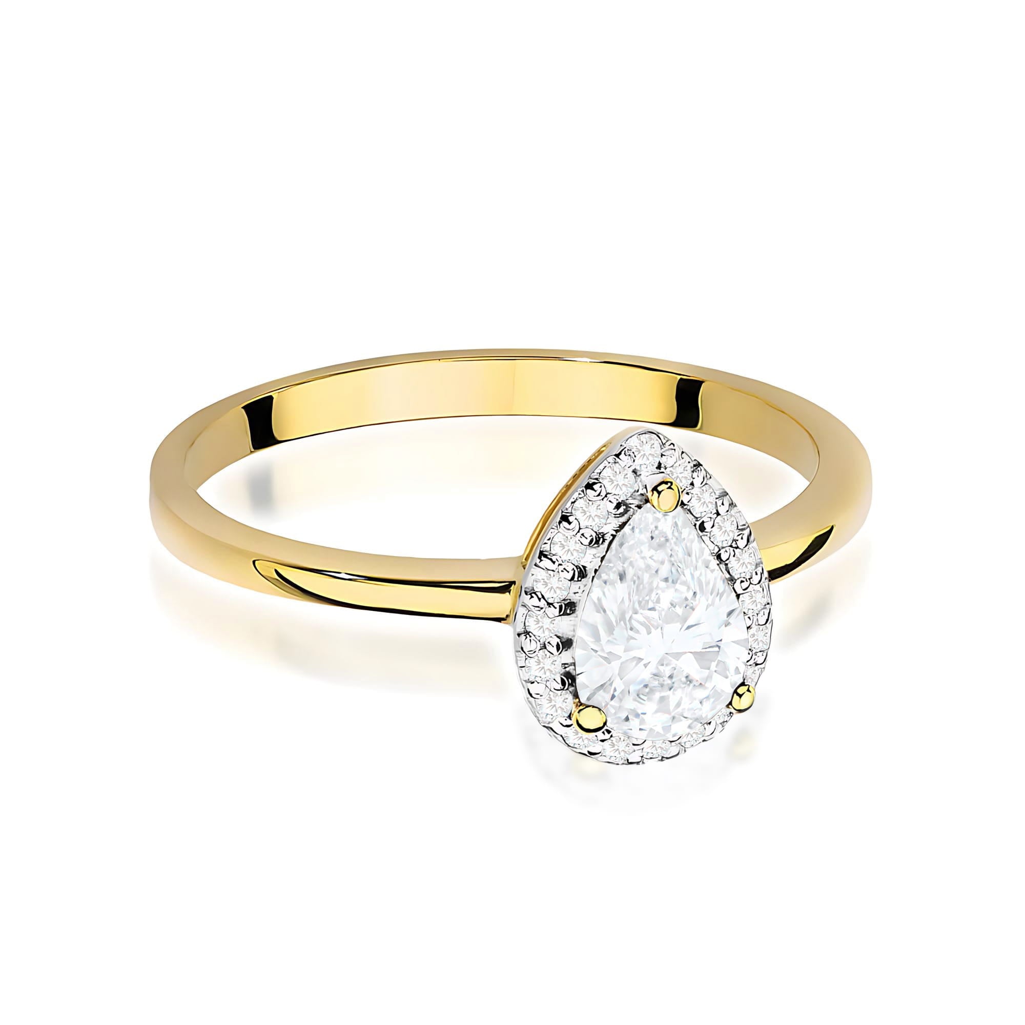 Inel Aur 9K cu Diamante de Laborator 0.75 ct