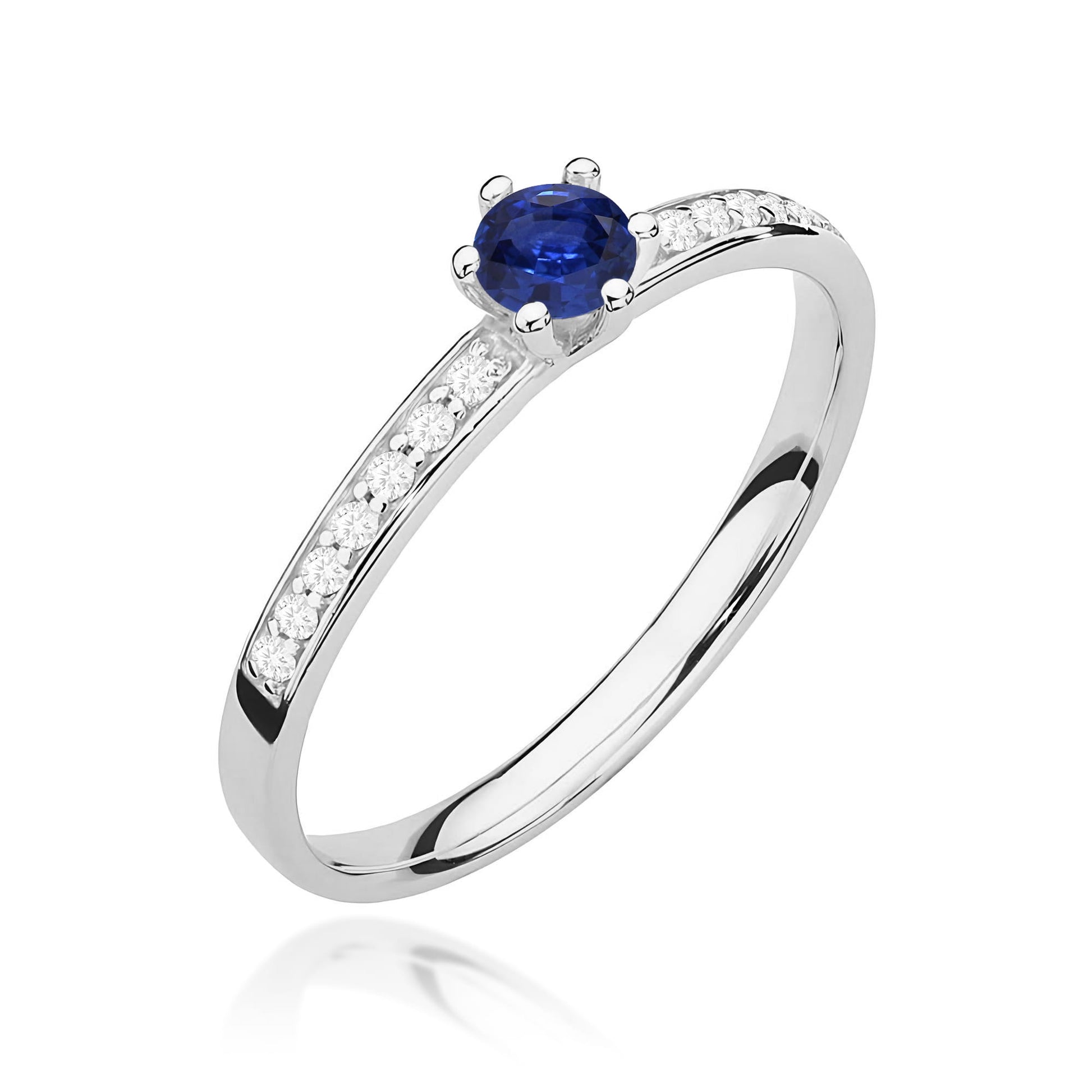 Ring W0459 Sapphire 0,15ct gold