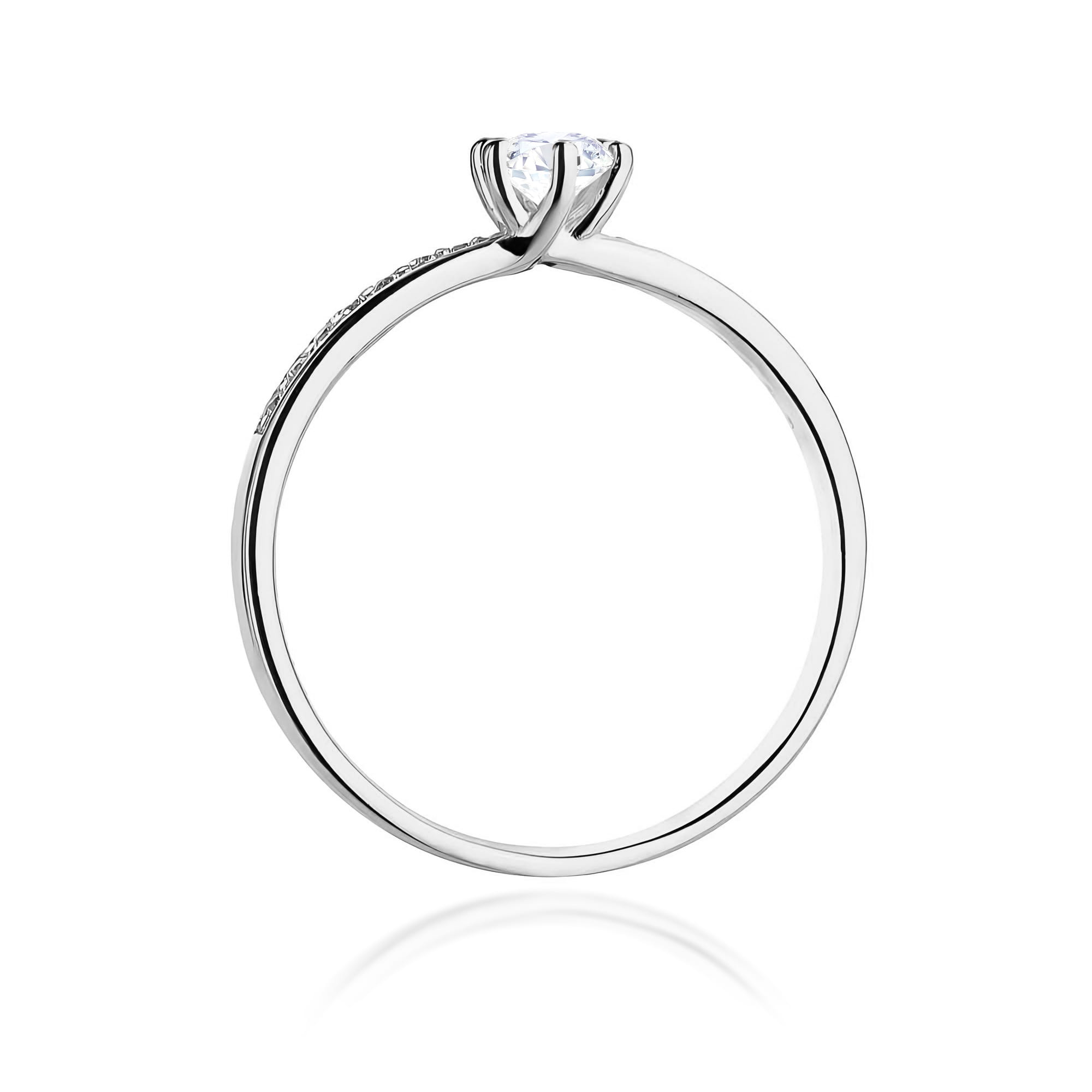 Inel Aur 9K cu Diamante Naturale 0.17 ct