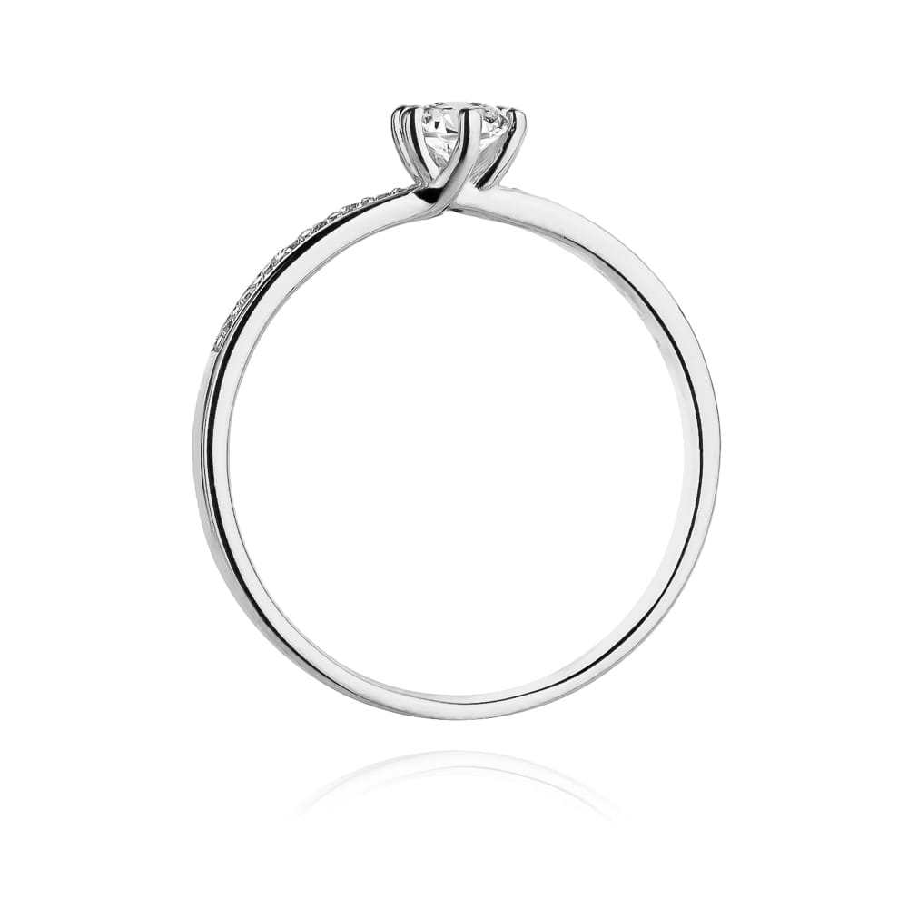Inel Aur 9K cu Diamante Naturale 0.37 ct