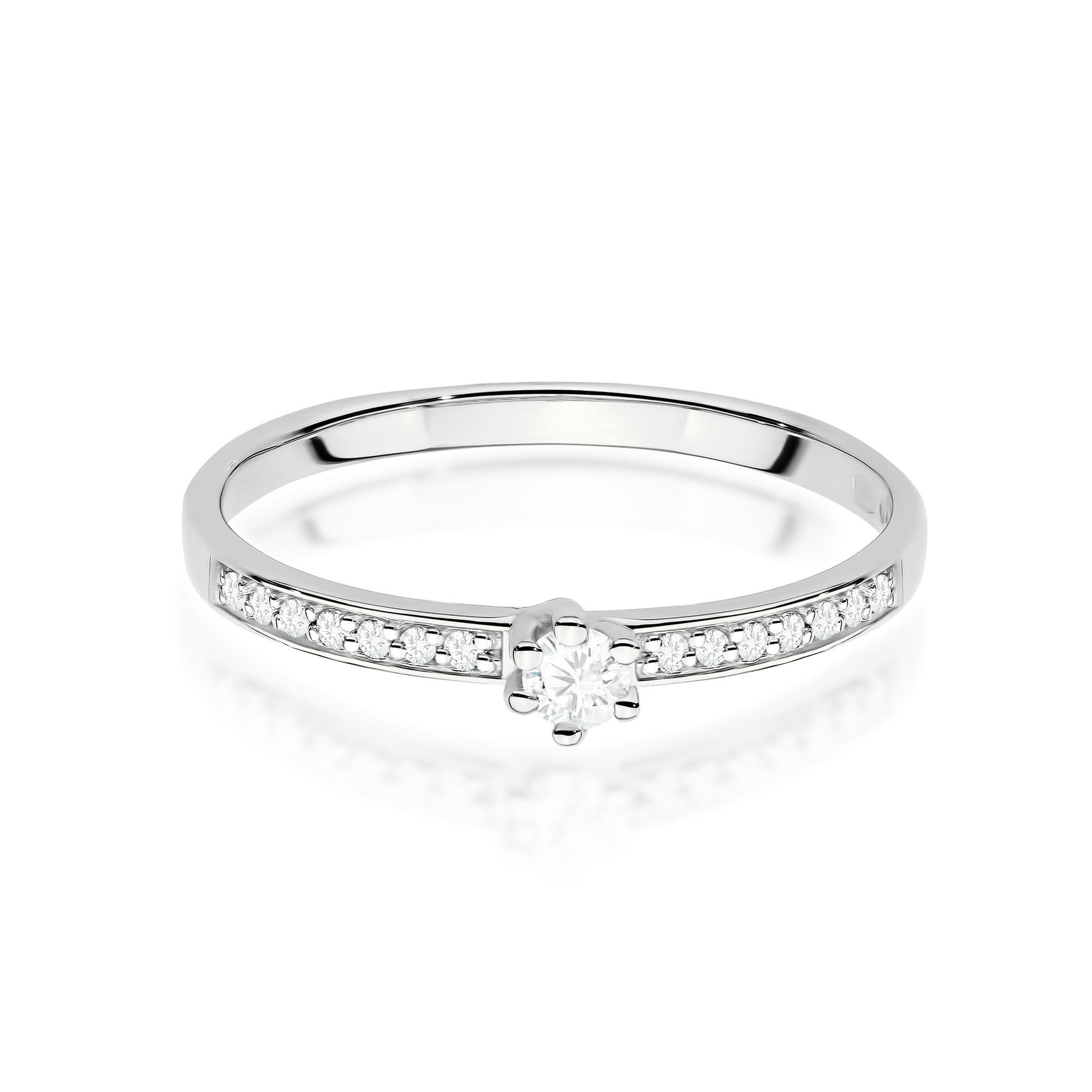 Inel Aur 9K cu Diamante de Laborator 0.17 ct