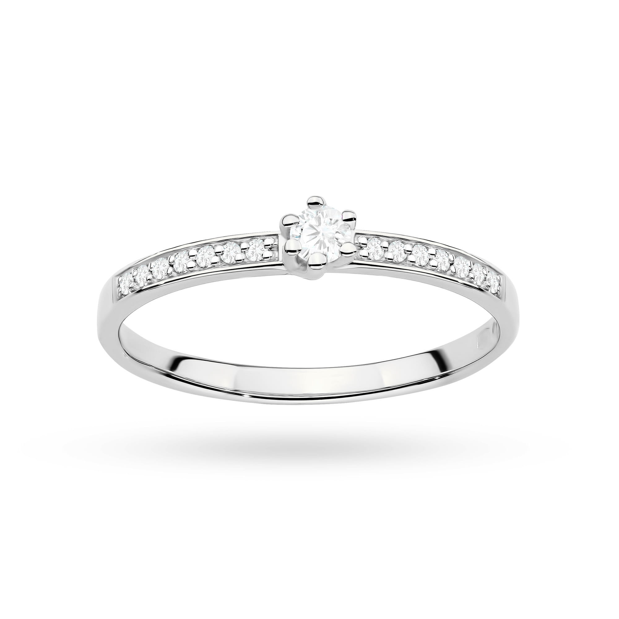 Inel Aur 9K cu Diamante de Laborator 0.17 ct