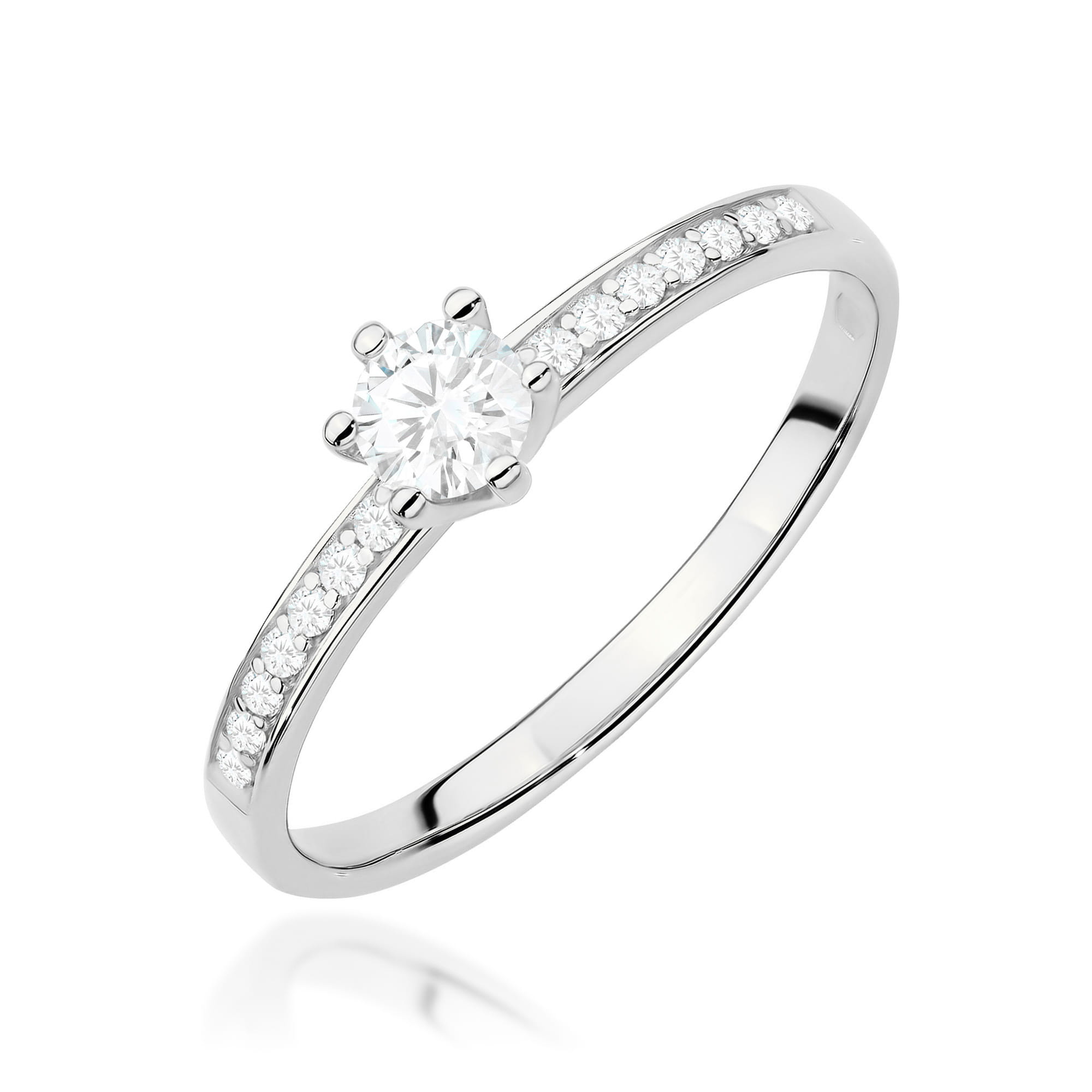 Inel Aur 9K cu Diamante de Laborator 0.37 ct