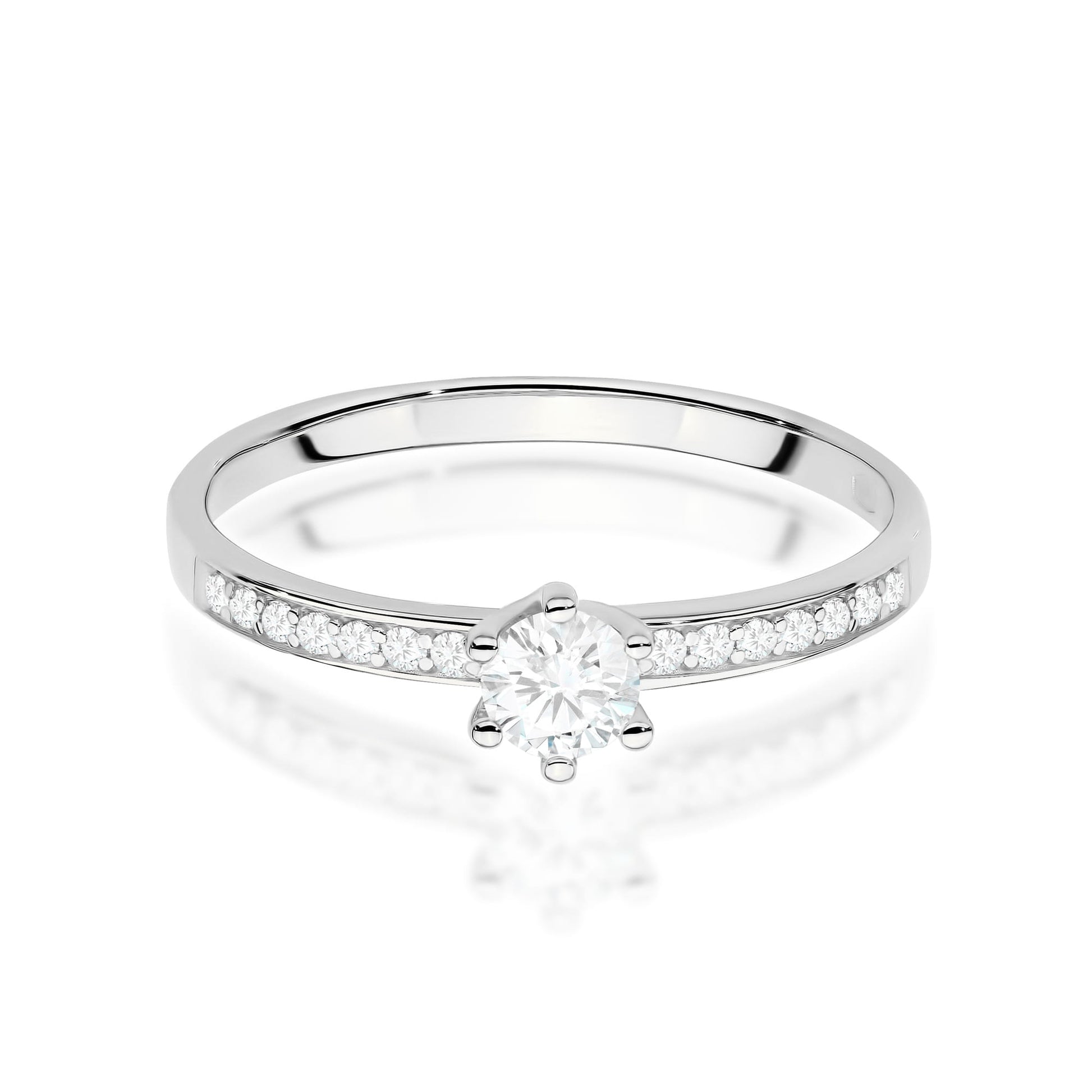 Inel Aur 9K cu Diamante de Laborator 0.37 ct