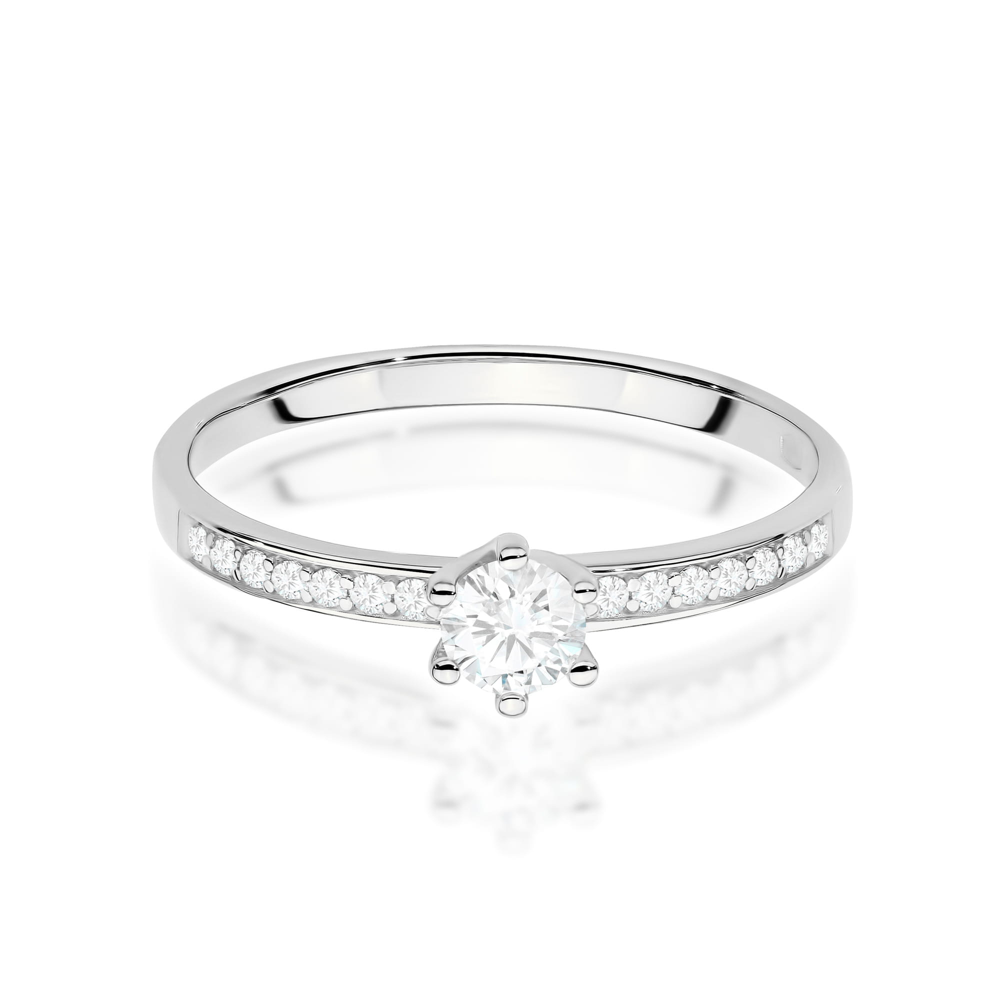 Inel Aur 9K cu Diamante de Laborator 0.37 ct