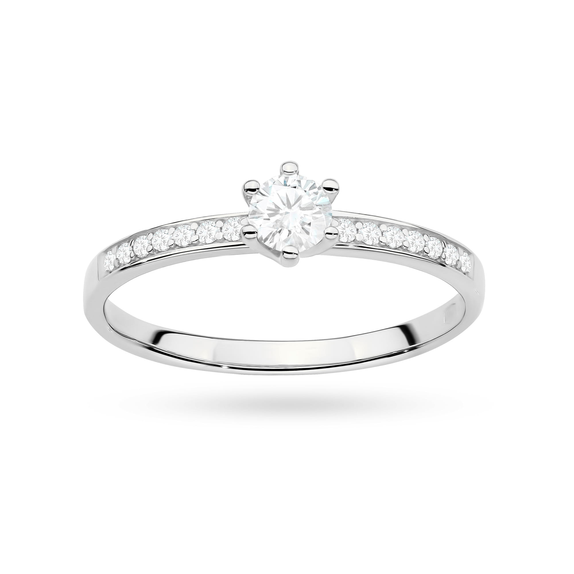 Inel Aur 9K cu Diamante de Laborator 0.37 ct