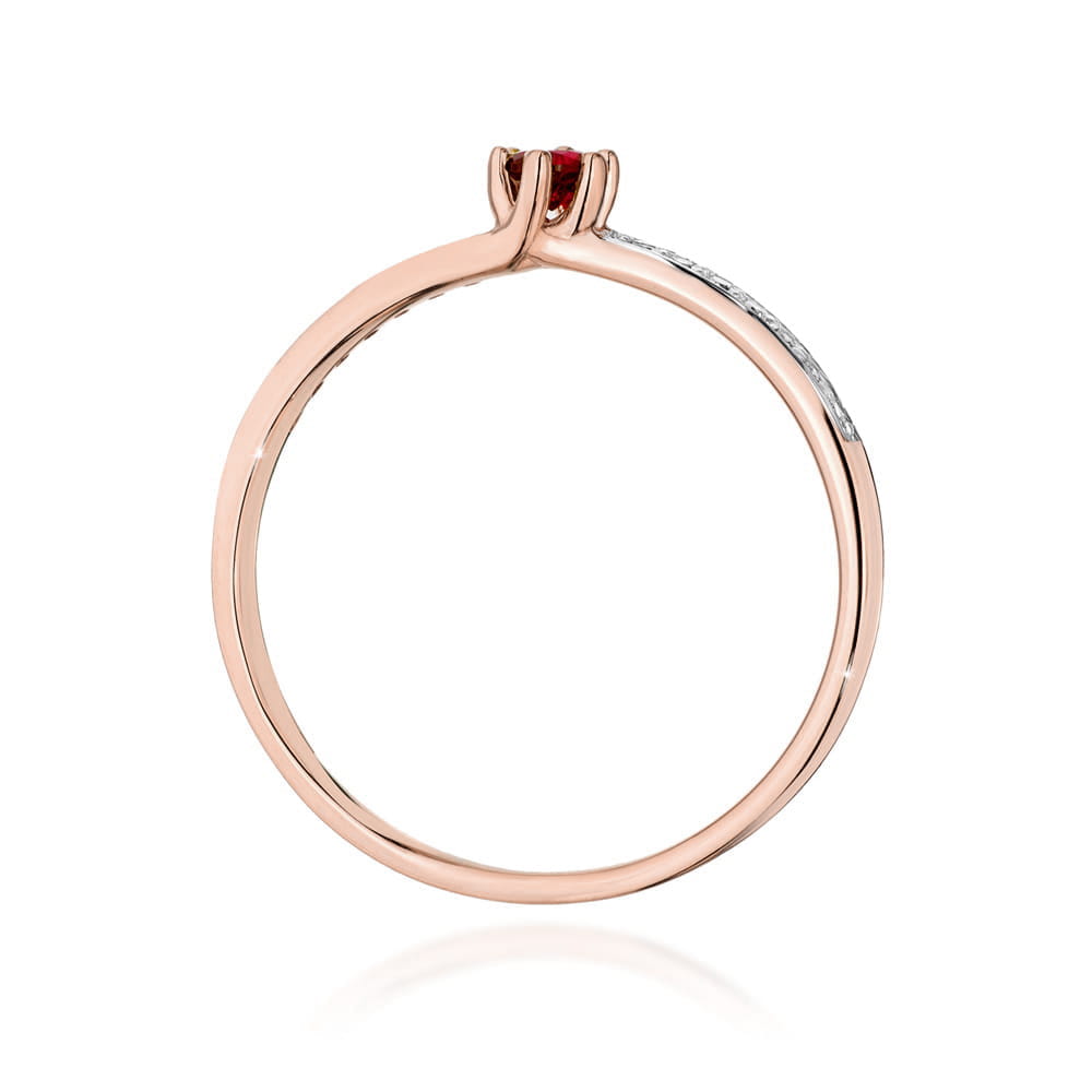 Inel Aur 14K W0459 Rubiniu 0.15ct