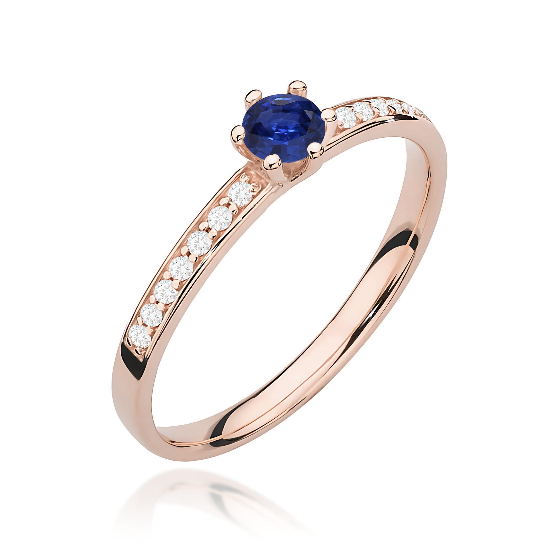 Ring W0459 Sapphire 0,15ct gold