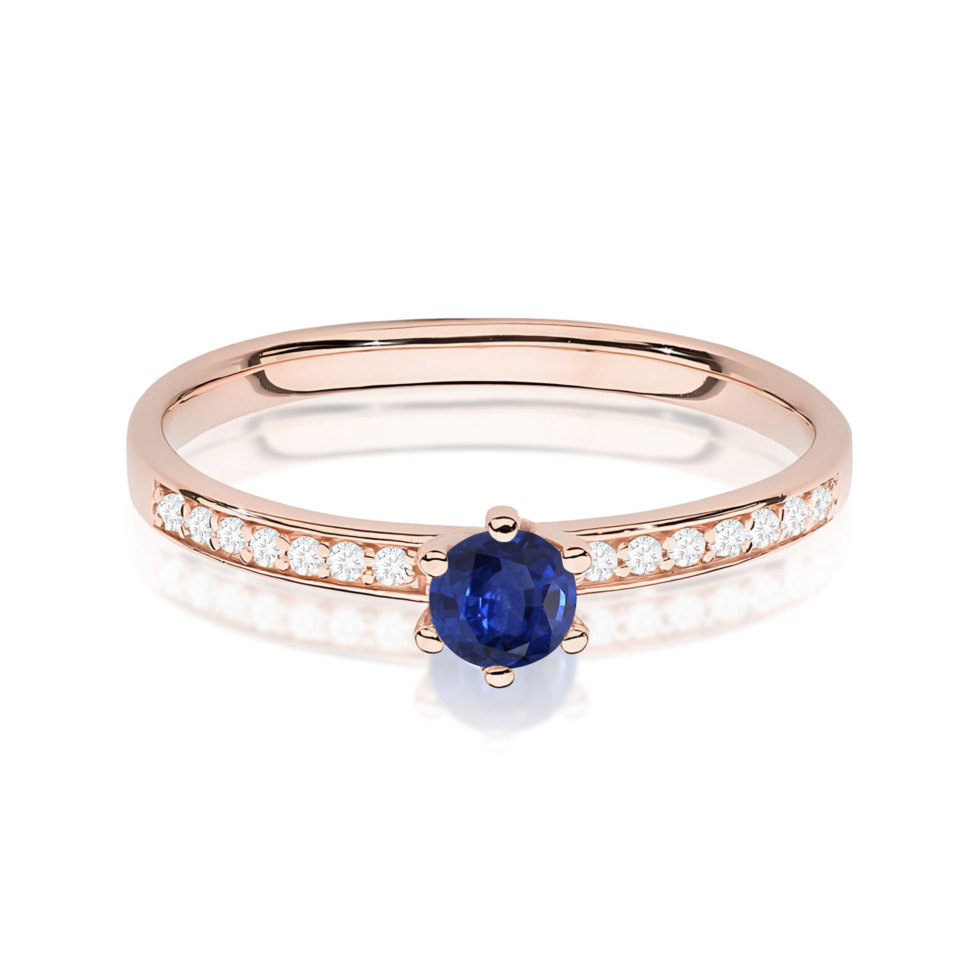 Ring W0459 Sapphire 0,15ct gold