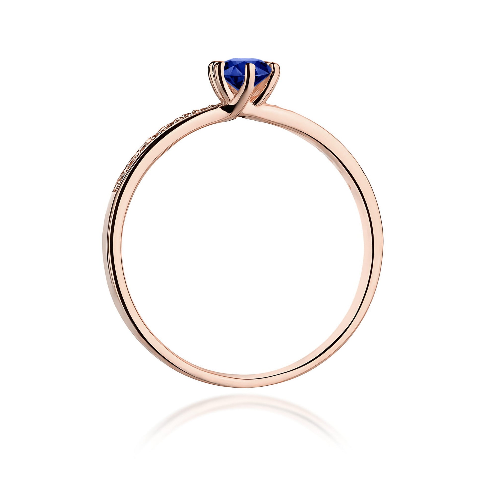 Ring W0459 Sapphire 0,15ct gold
