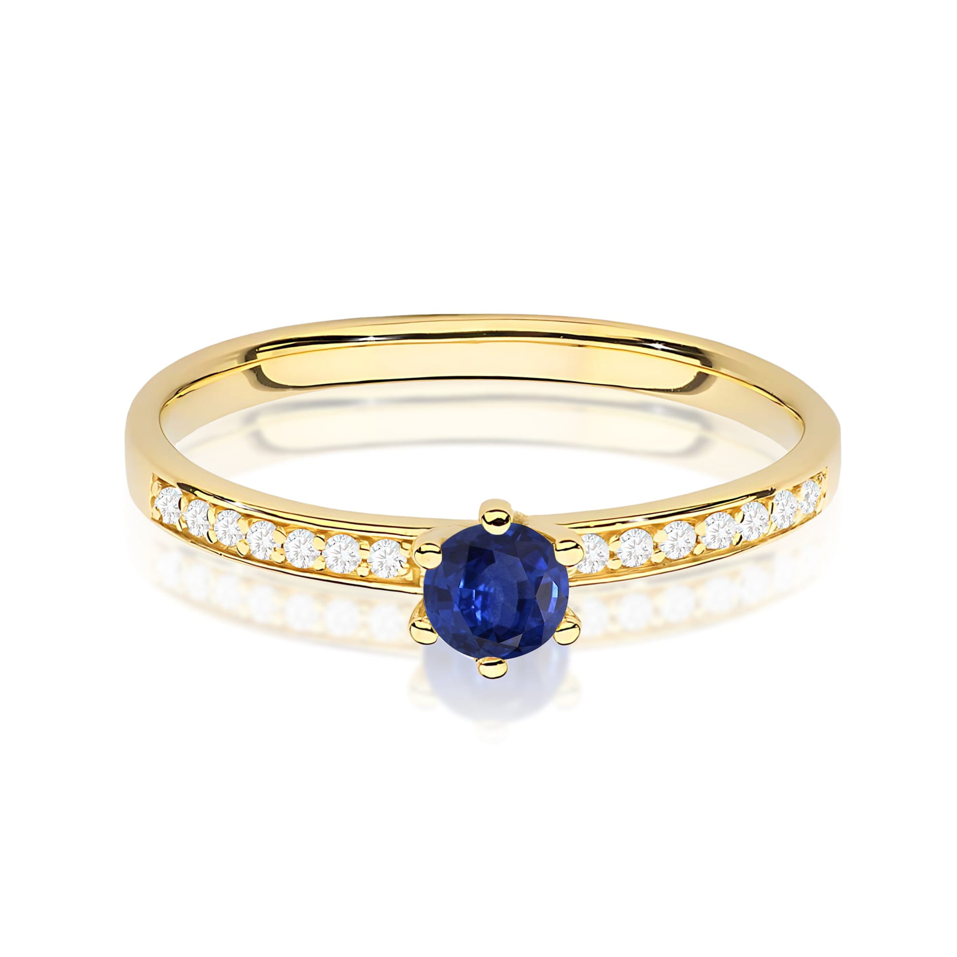 Ring W0459 Sapphire 0,15ct gold
