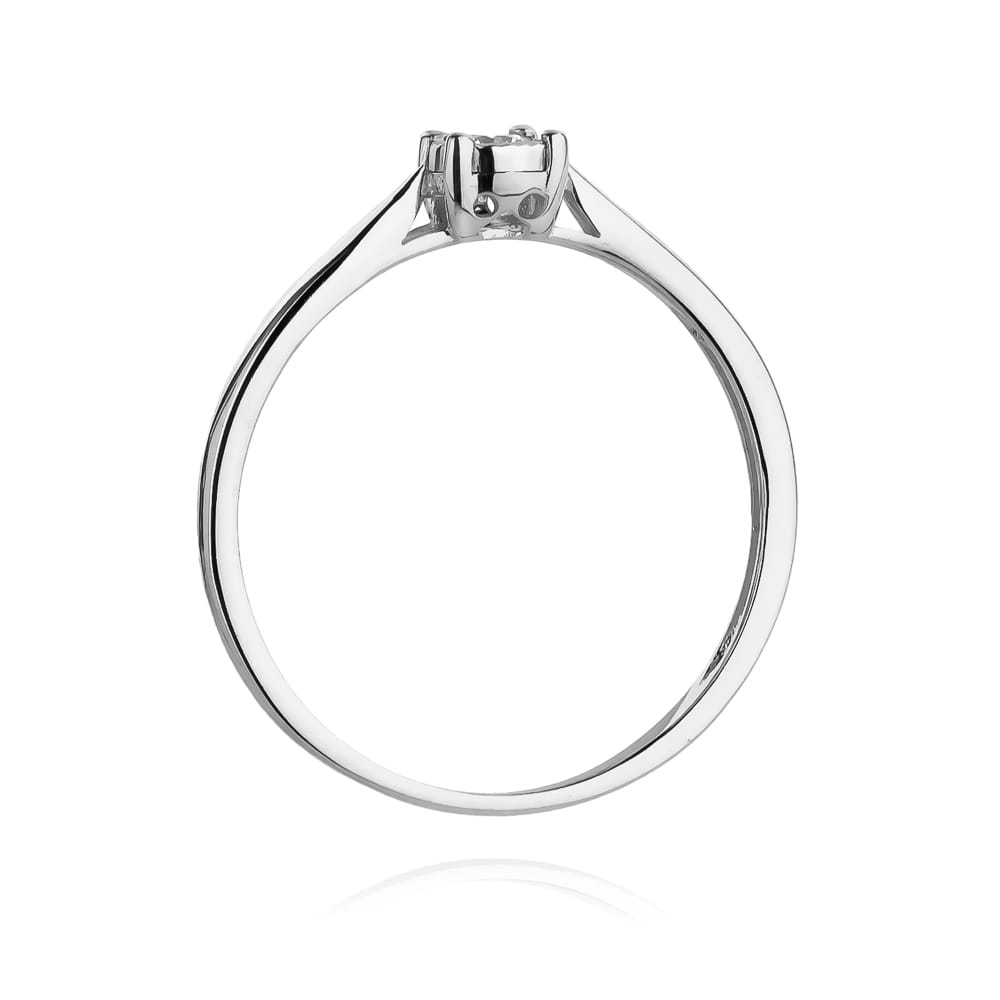 Inel Aur 9K cu Diamant Natural 0.08 ct