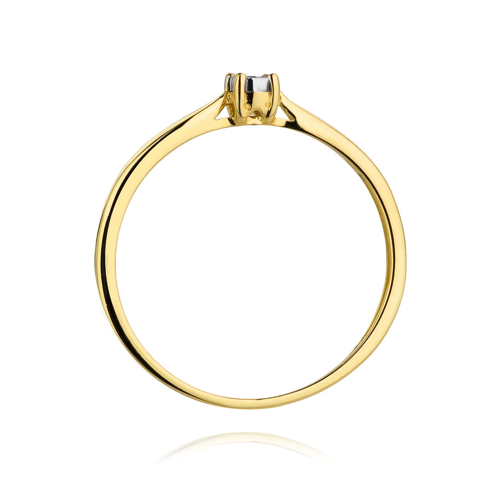 Inel Aur 9K cu Diamant Natural 0.01 ct
