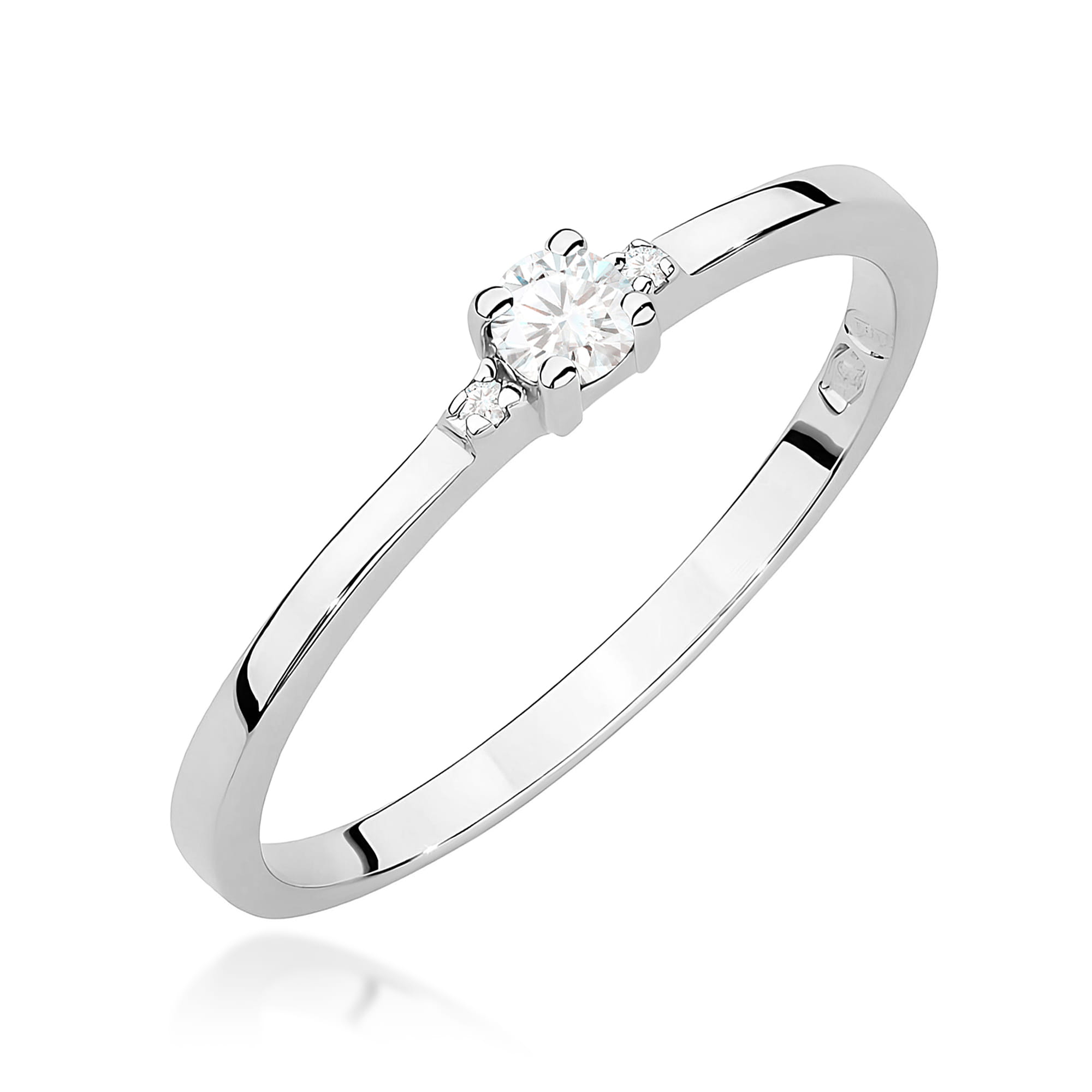 Inel Aur 9K cu Diamante Naturale 0.02 ct