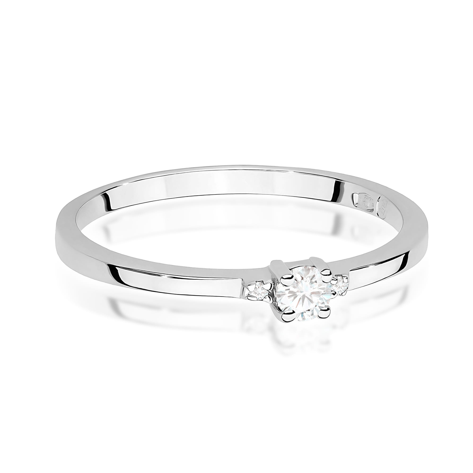 Inel Aur 9K cu Diamante Naturale 0.02 ct
