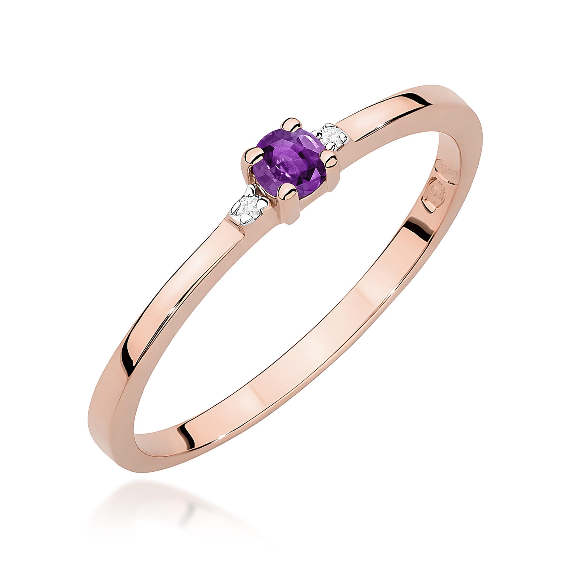 Inel Aur 14K W0464 Ametist 0.10ct