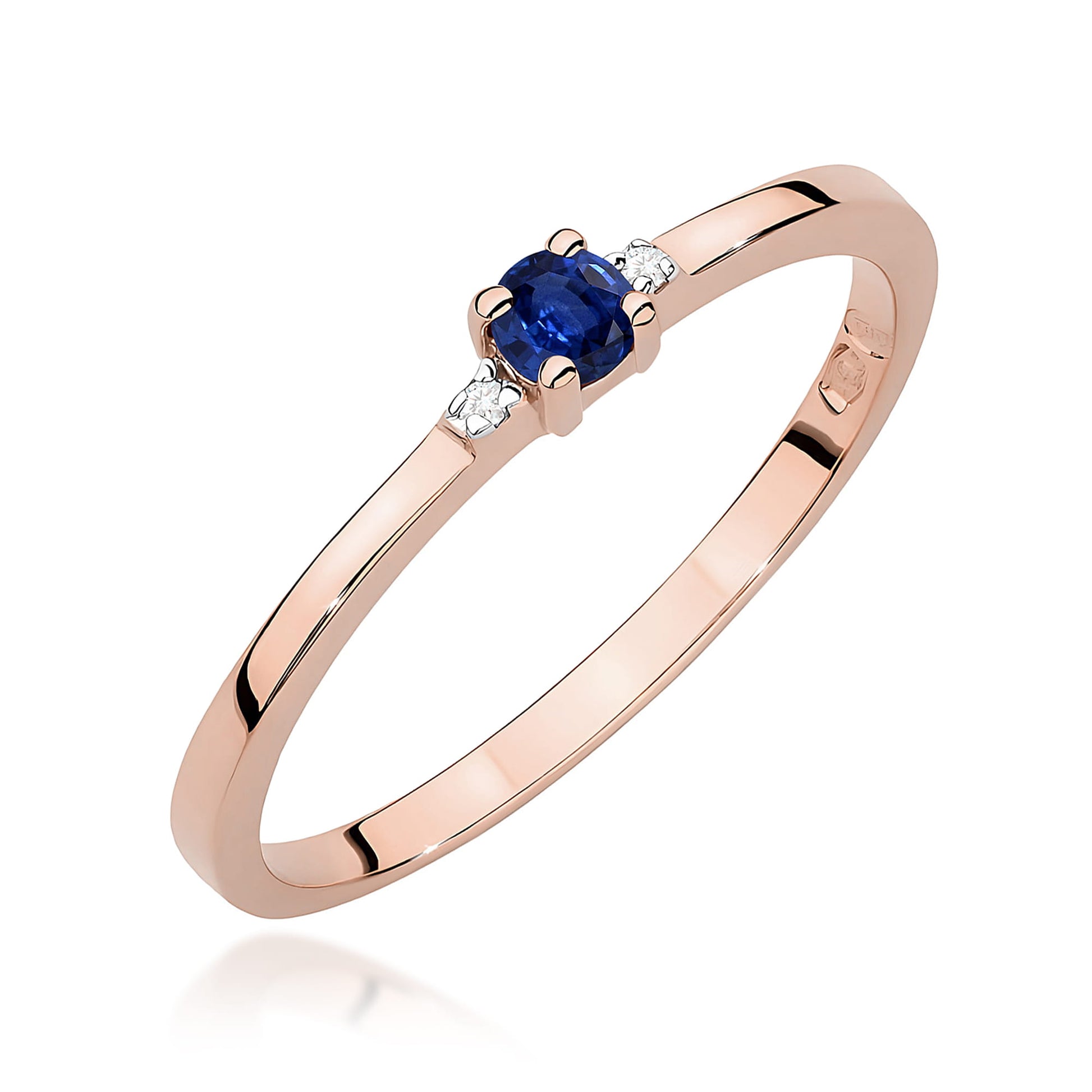 Inel Aur 14K W0464 Safir 0.15ct