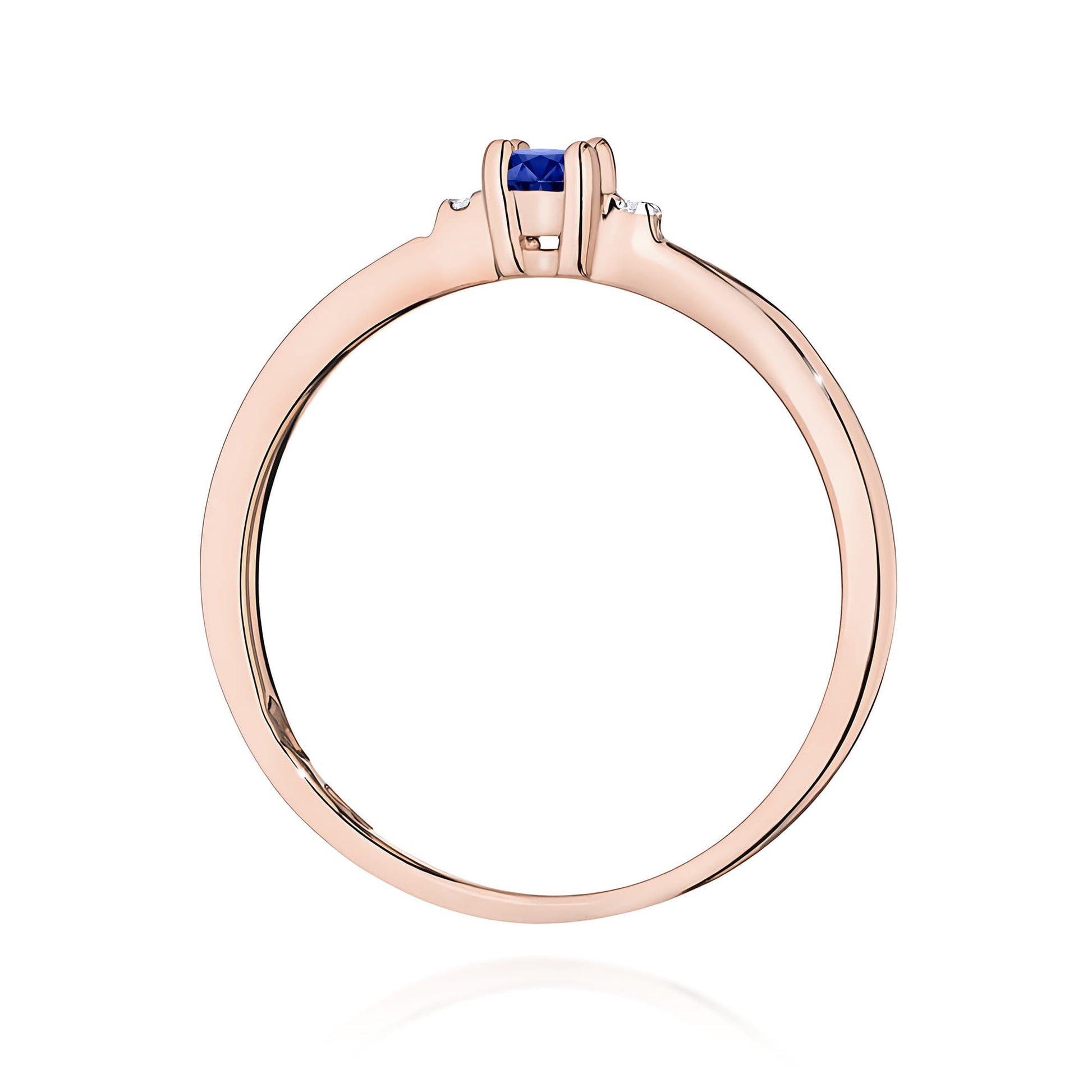 Inel Aur 14K W0464 Safir 0.15ct