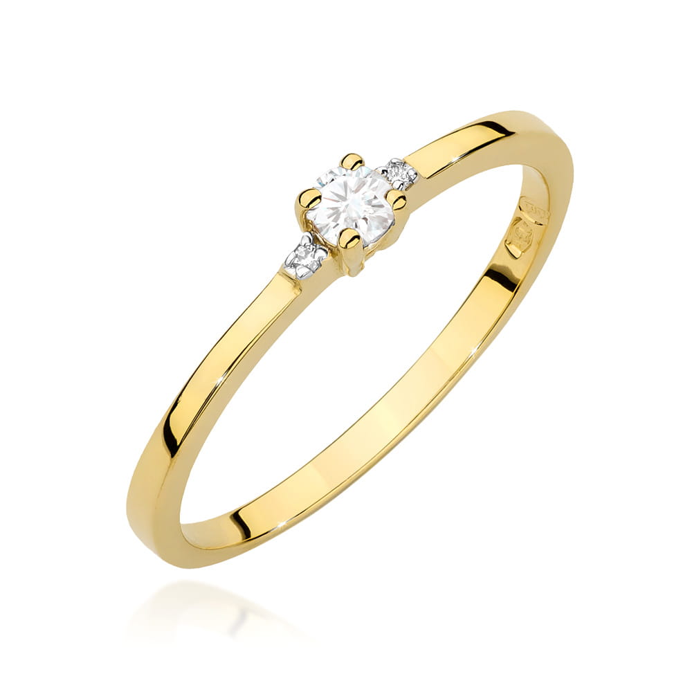 Inel Aur 14K cu Diamante 0.11 ct