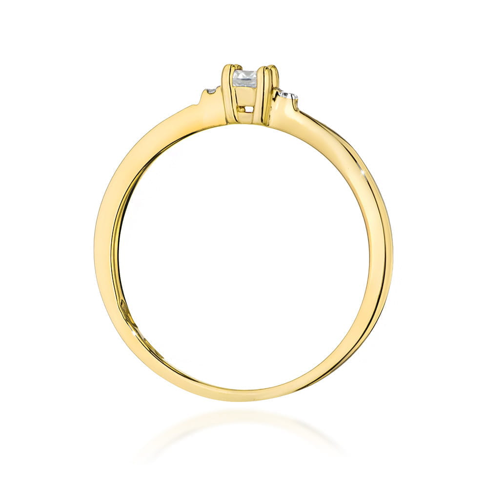 Inel Aur 14K W0464 Diamant 0.10ct