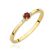 Inel Aur 14K W0464 Rubin 0.15ct
