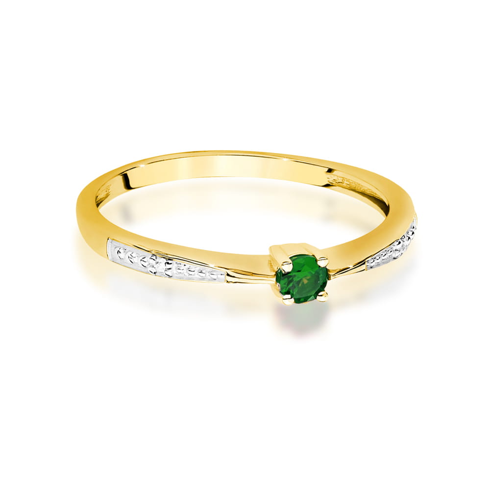 Inel Aur 14K W0465 Smarald 0.15ct