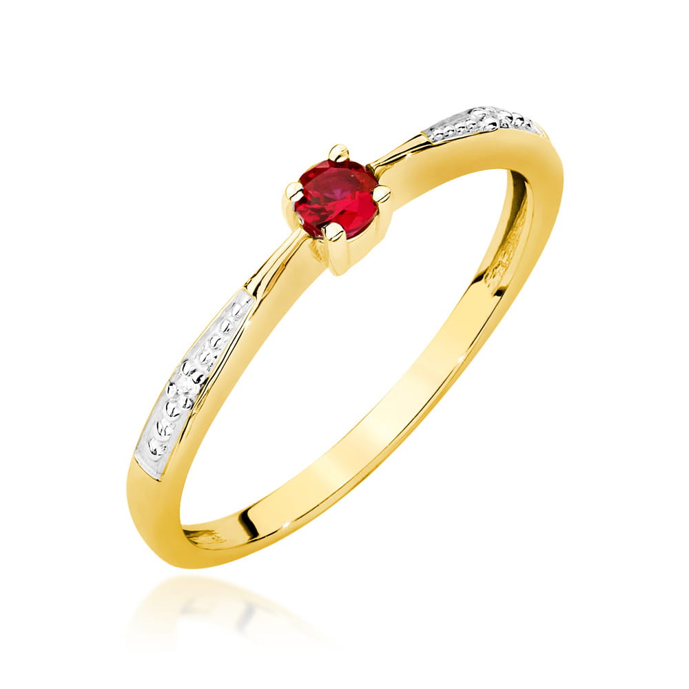 Inel Aur 14K W0465 Rubin 0.15ct