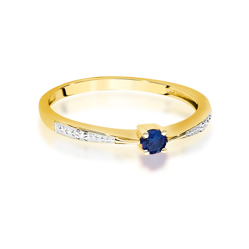 Inel Aur 14K W0465 Safir 0.15ct