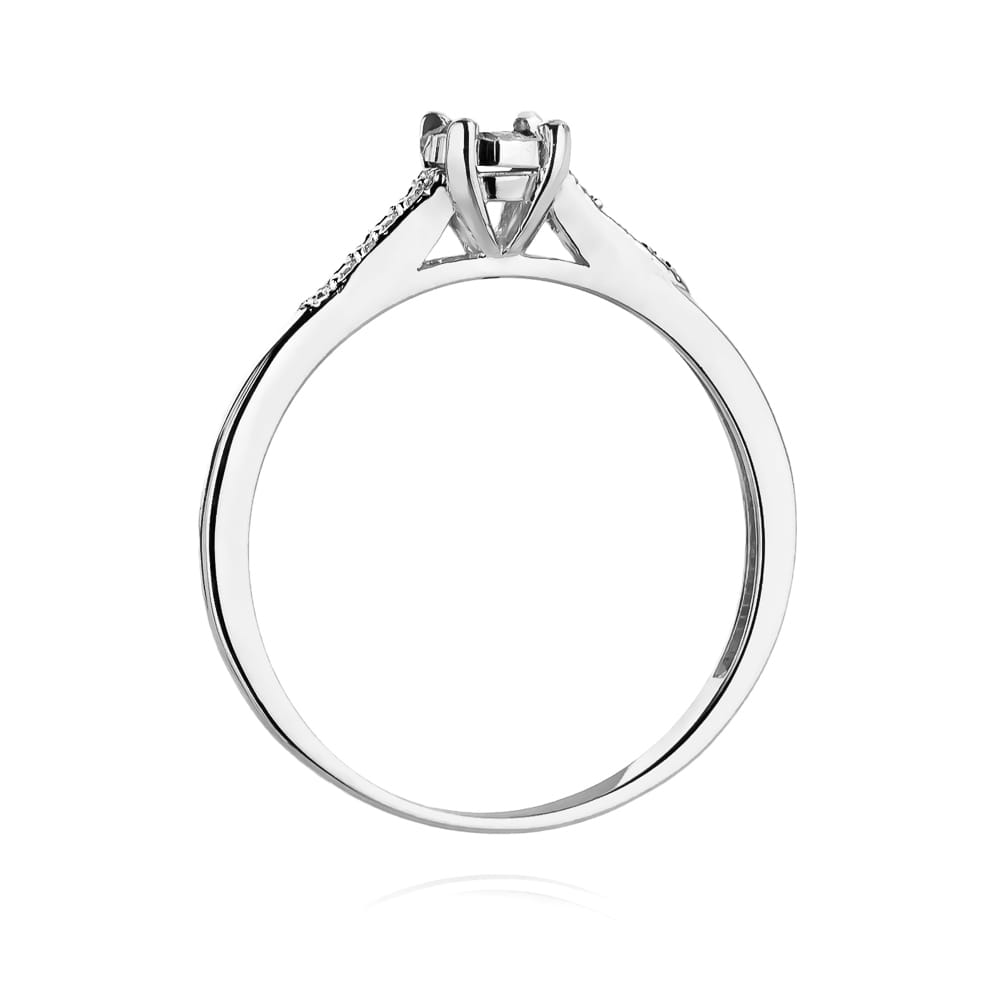 Inel Aur 9K cu Diamante Naturale 0.11 ct