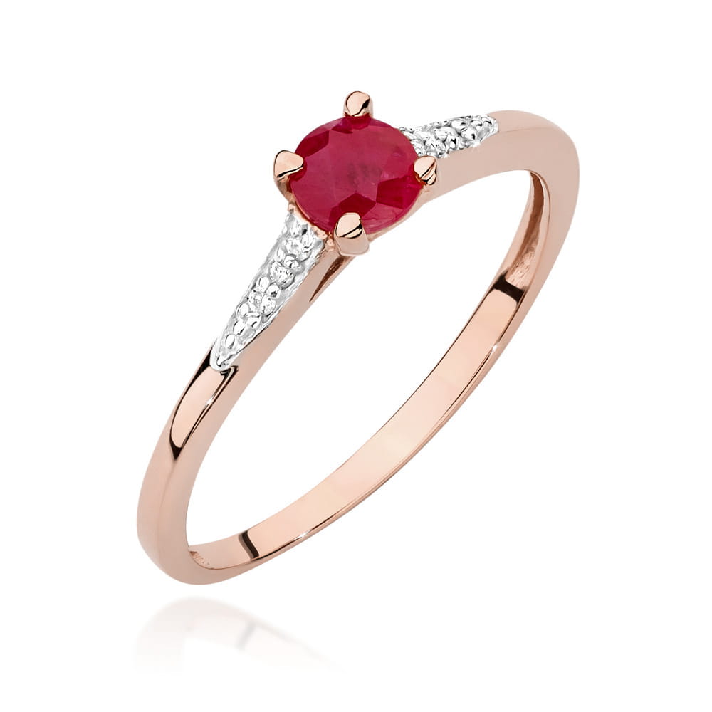 Inel Aur 14K W0466 Rubin 0.30ct