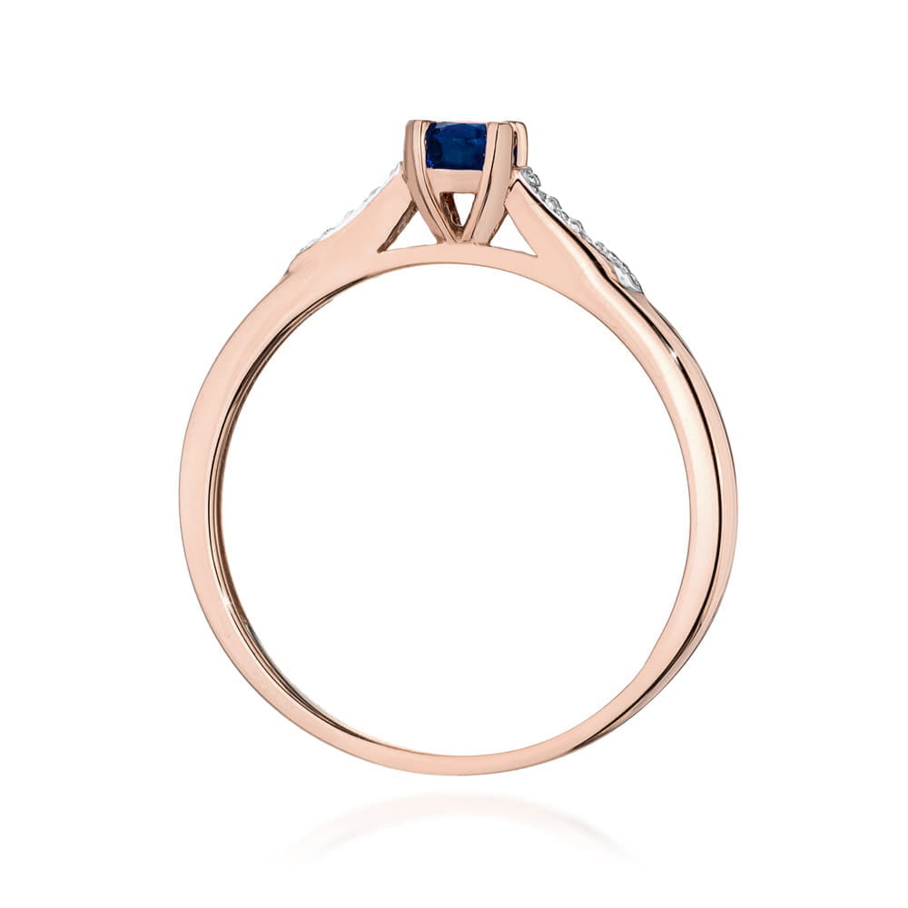 Inel Aur 14K W0466 Safir 0.30ct