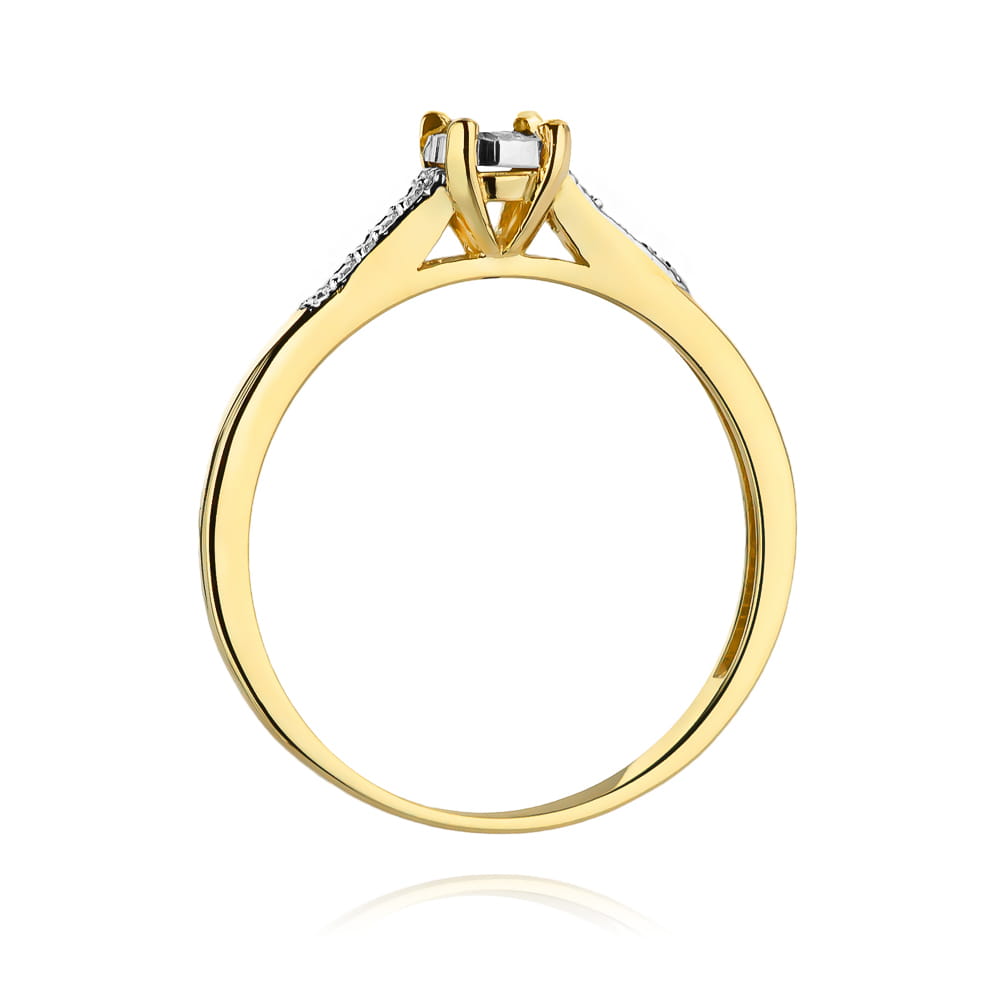 Inel Aur 14K W0466 Diamant 0.08ct