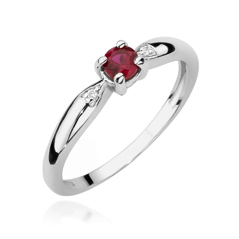 Inel Aur 14K W0469 Rubin 0.15ct