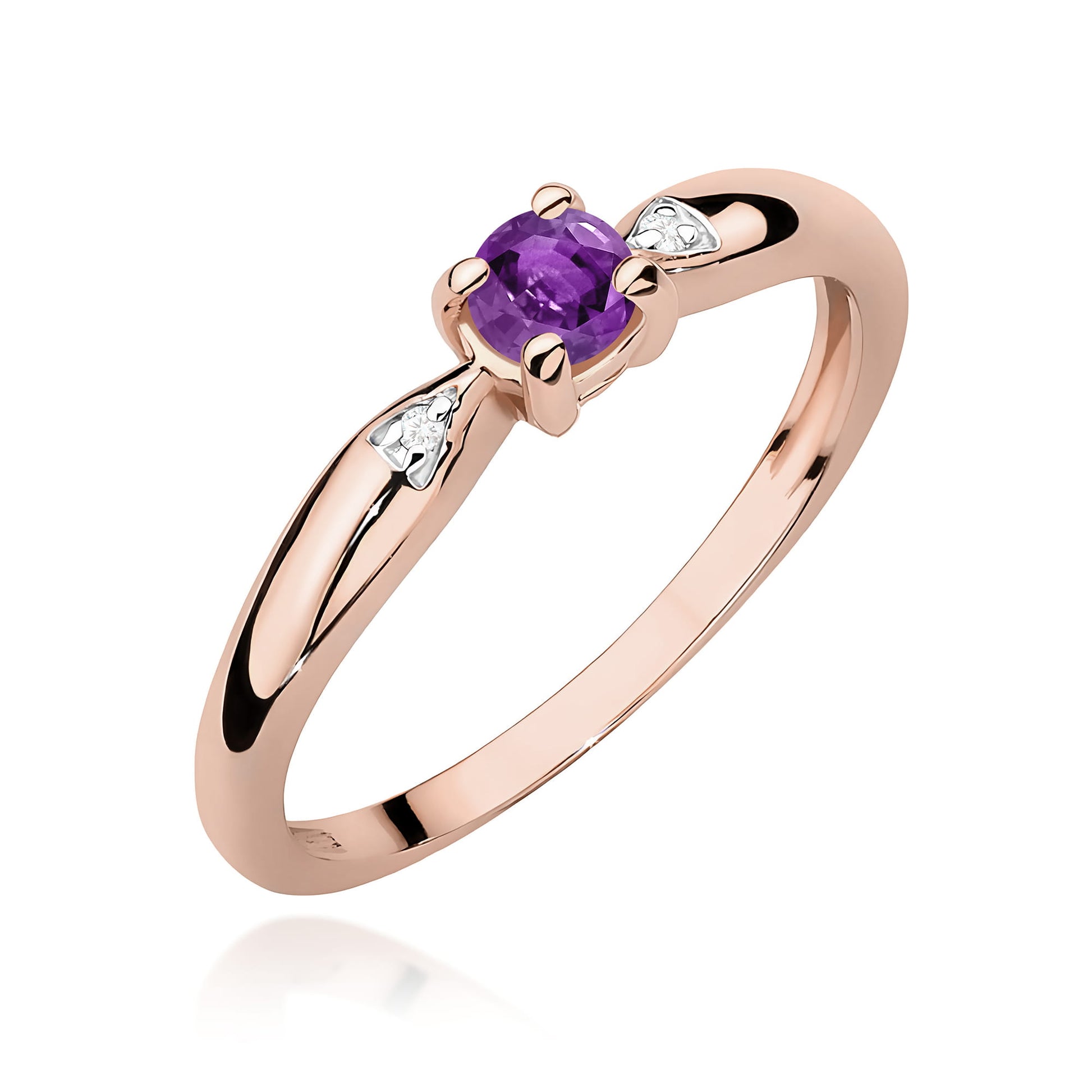 Inel Aur 14K W0469 Ametist 0.10ct