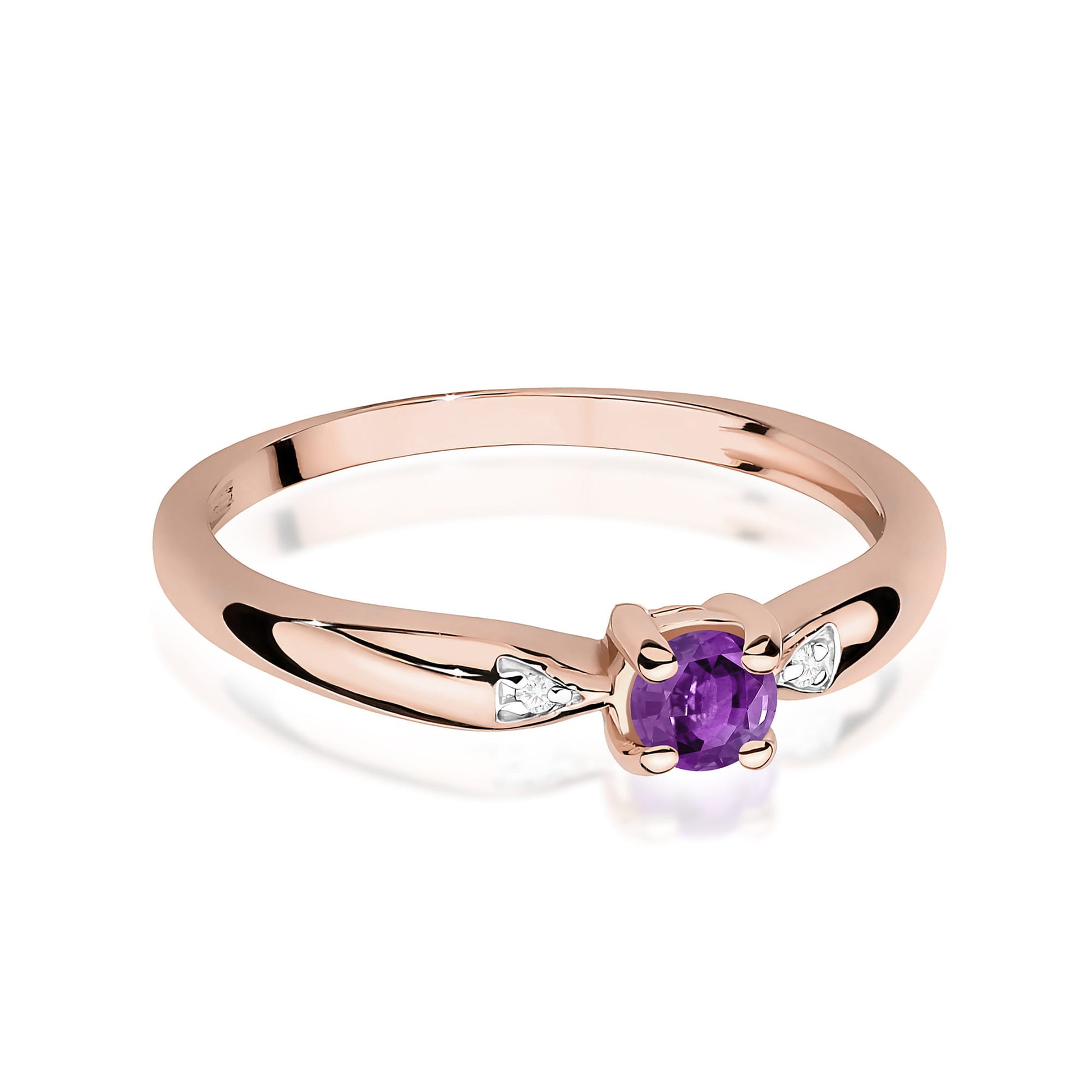 Inel Aur 14K W0469 Ametist 0.10ct