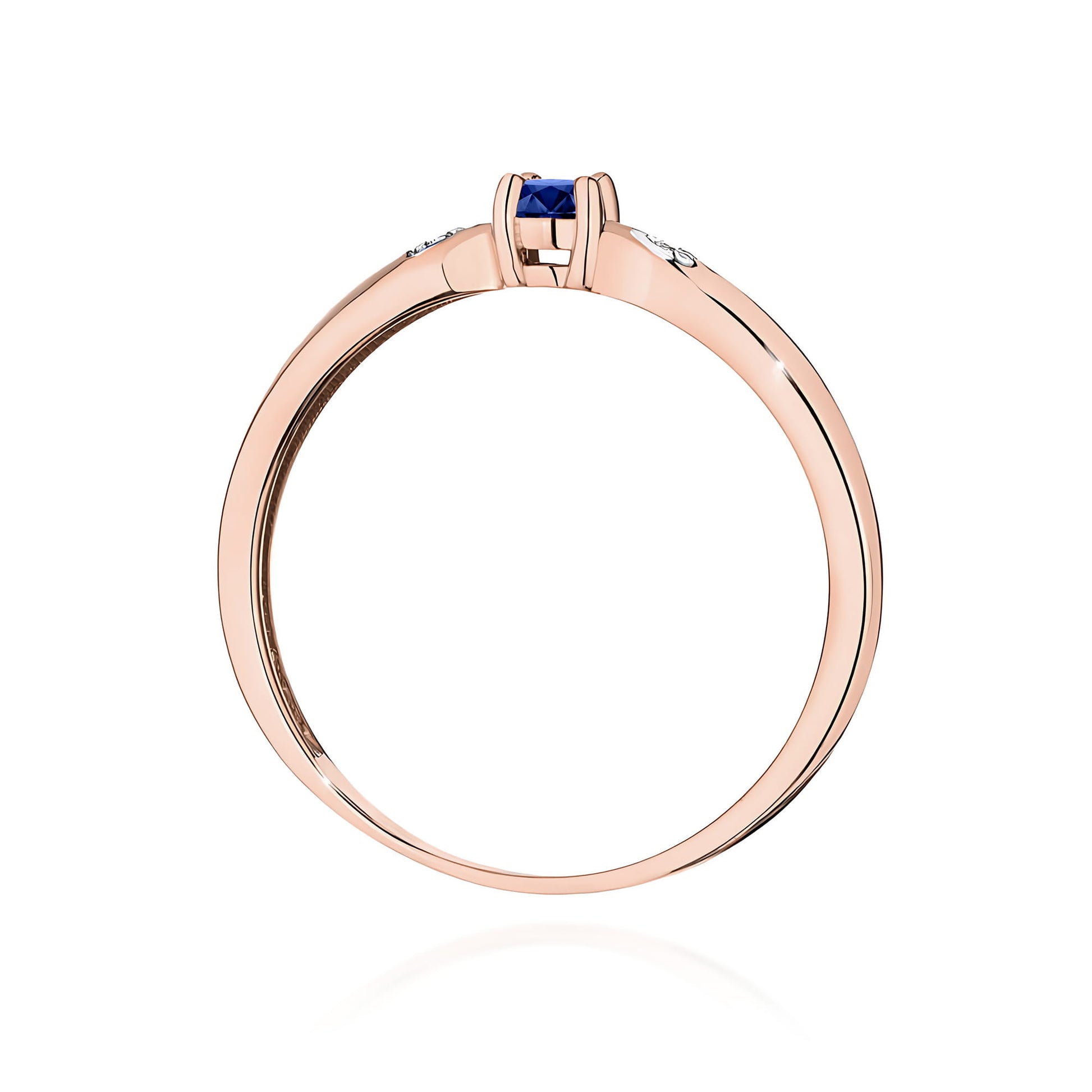 Inel Aur 14K W0469 Safir 0.15ct