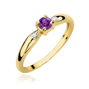 Inel Aur 14K W0469 Ametist 0.10ct