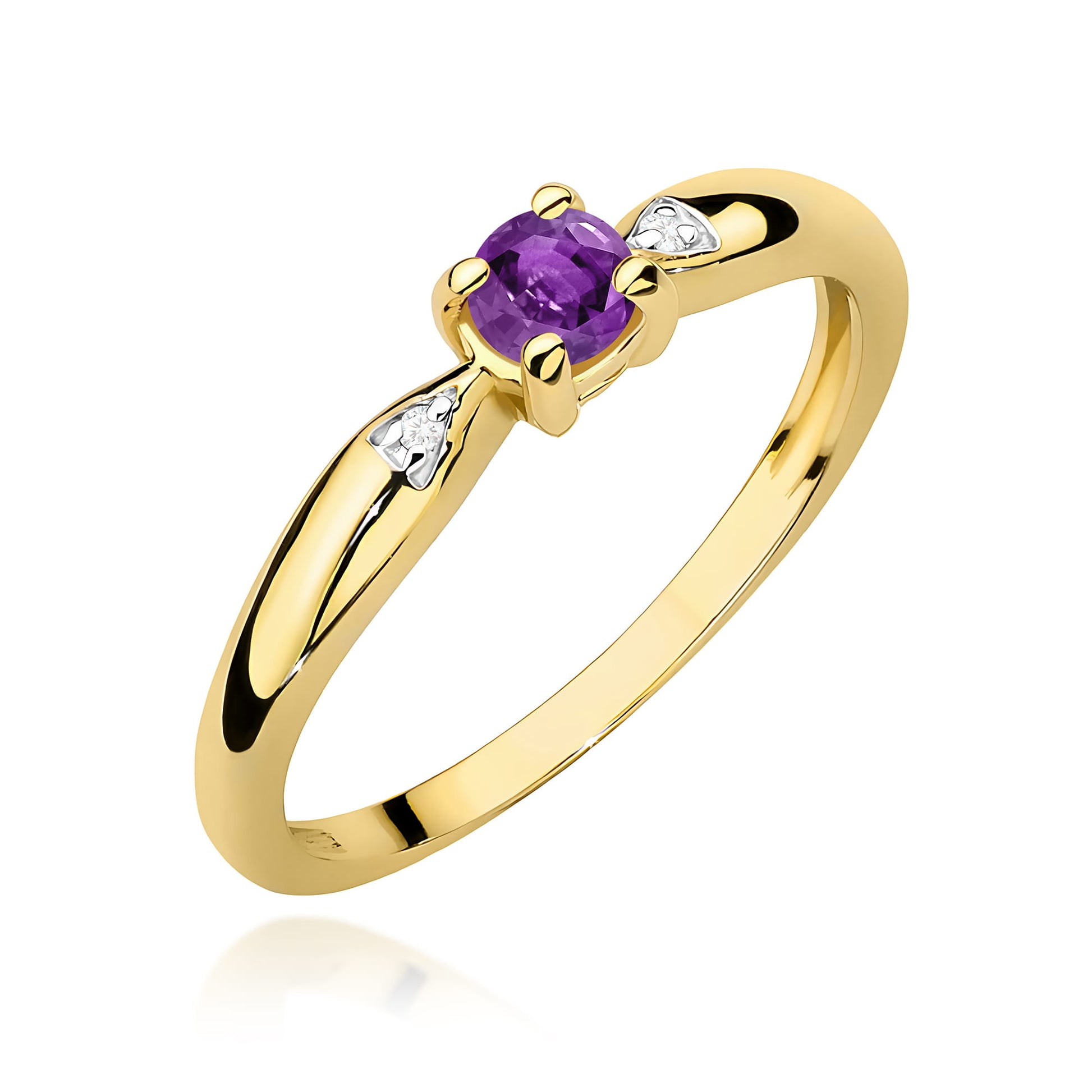 Inel Aur 14K W0469 Ametist 0.10ct