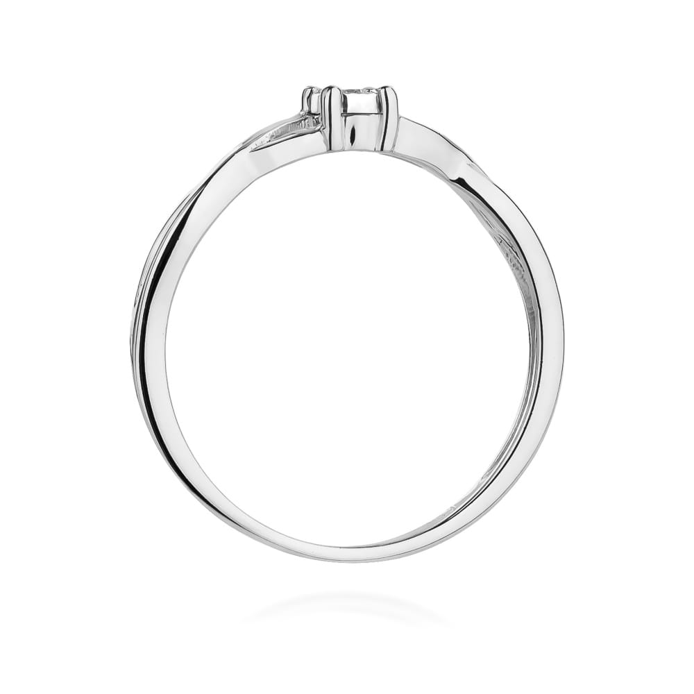 Inel Aur 9K cu Diamant Natural 0.03 ct