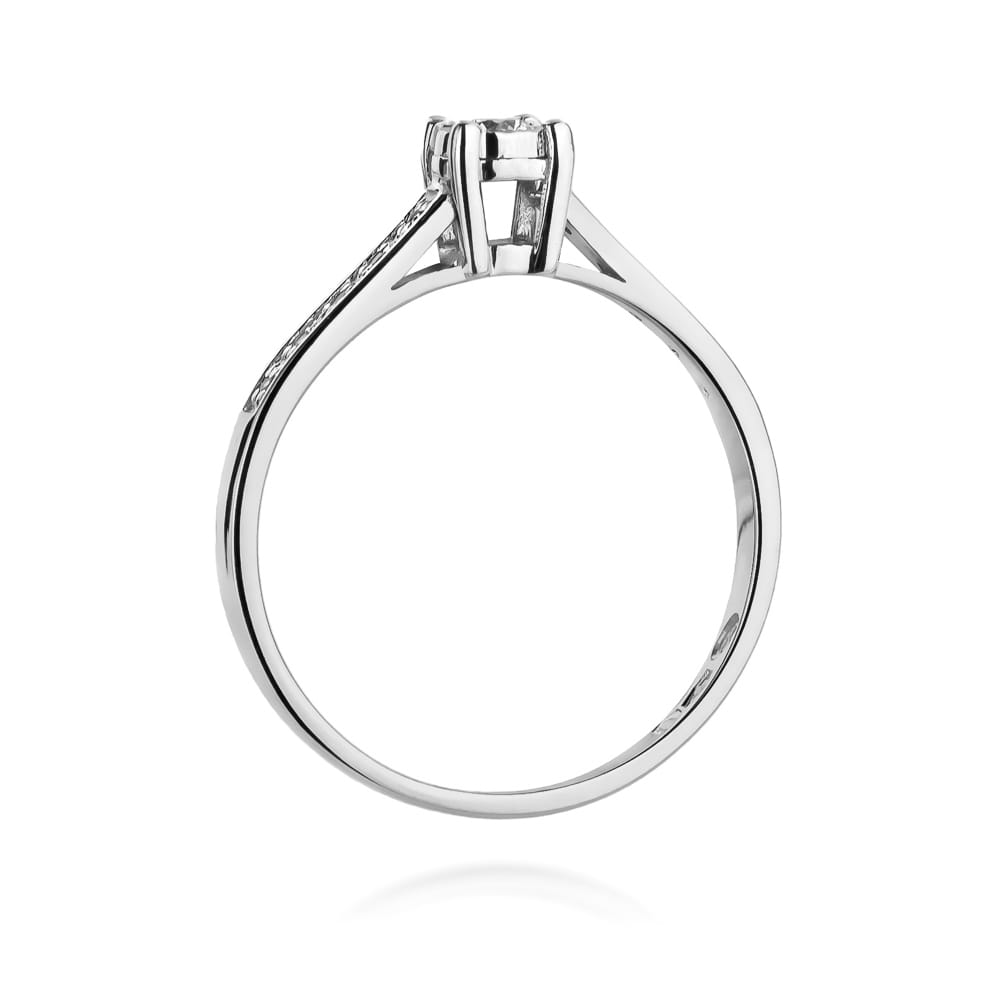 Inel Aur 9K cu Diamante Naturale 0.13 ct