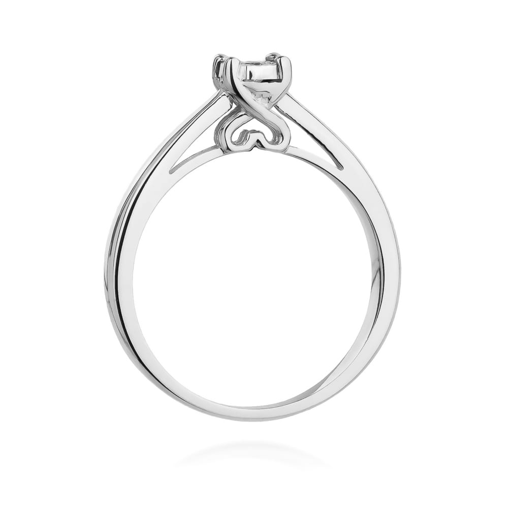 Inel Aur 9K cu Diamant Natural 0.08 ct
