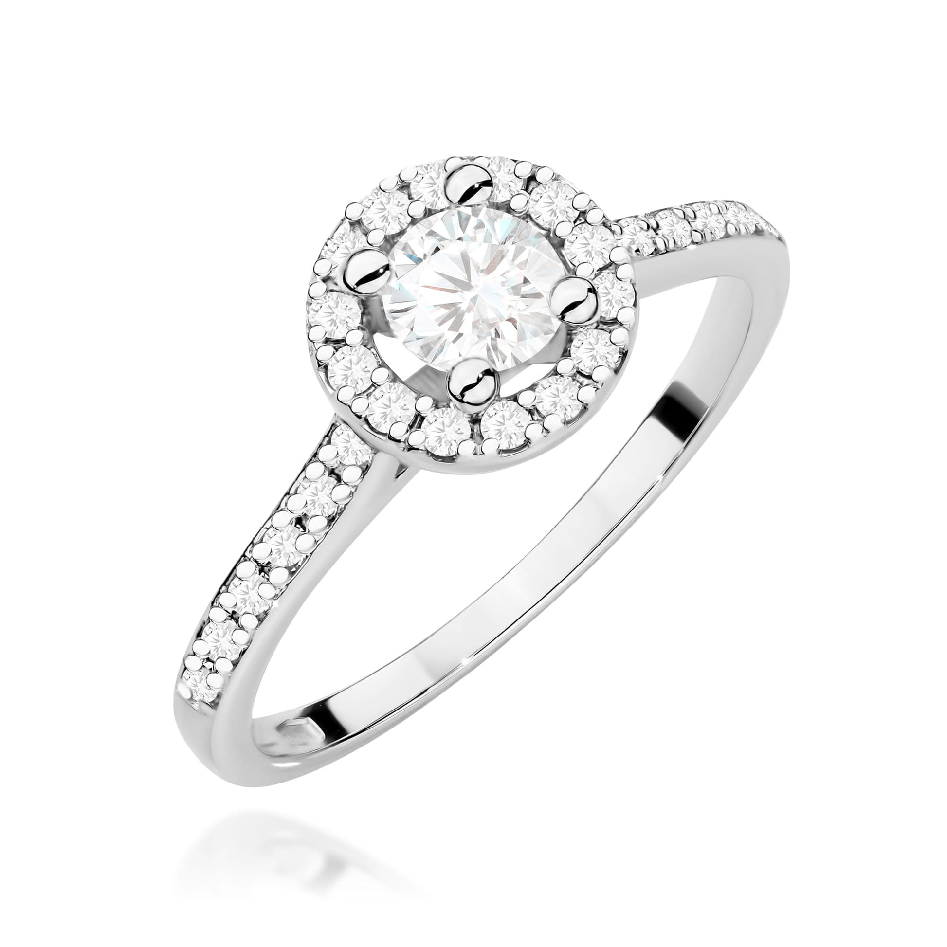 Inel Aur 9K cu Diamante Naturale 0.52 ct