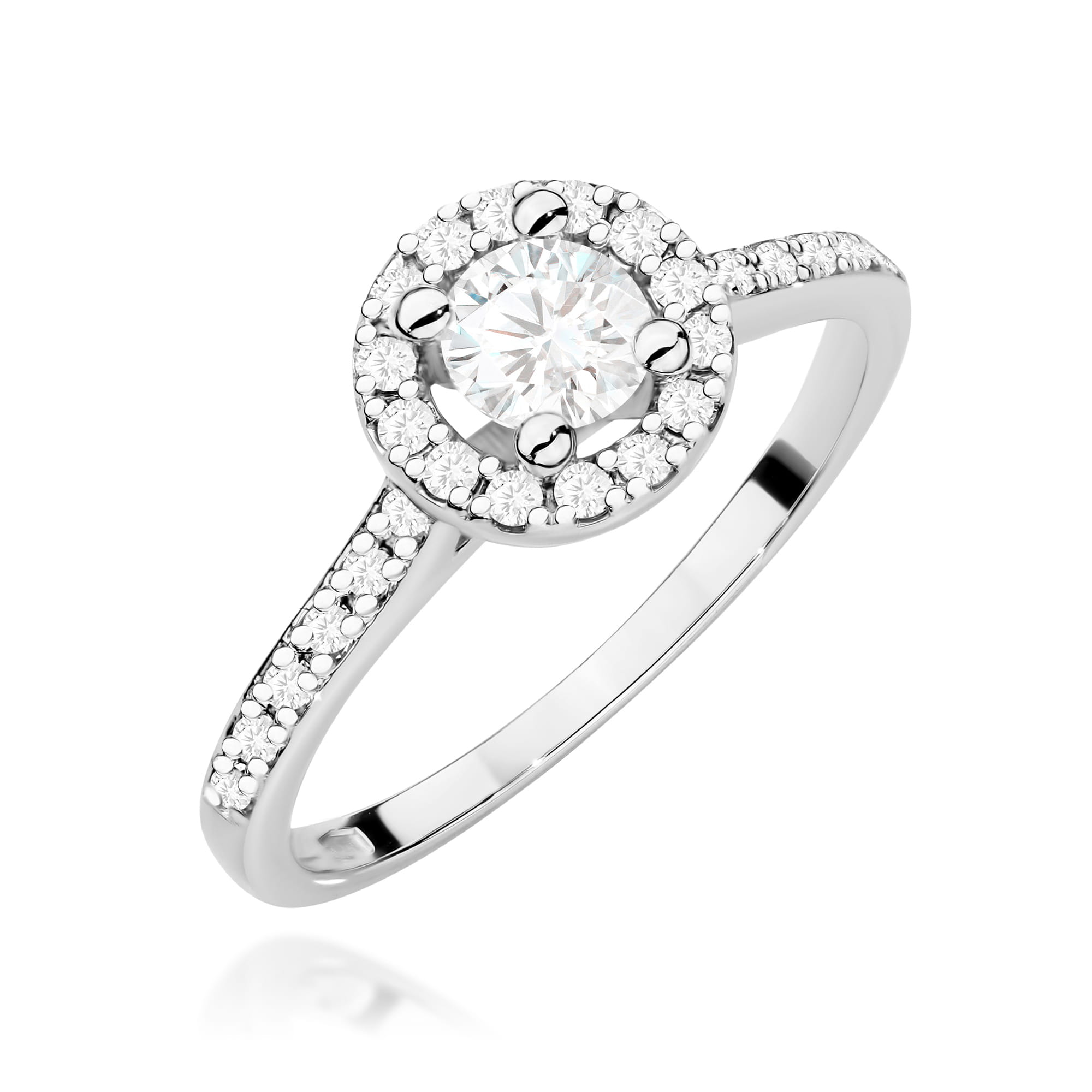 Inel Aur 9K cu Diamante de Laborator 0.52 ct