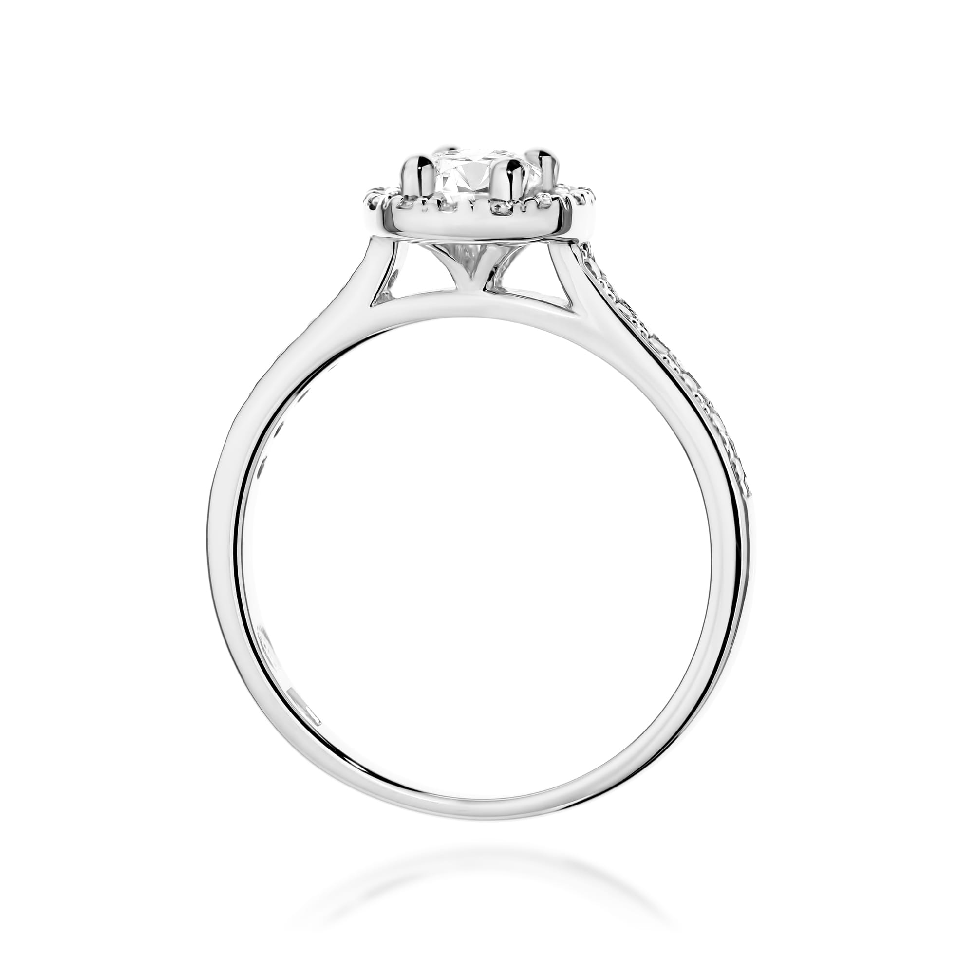 Inel Aur 9K cu Diamante de Laborator 0.52 ct