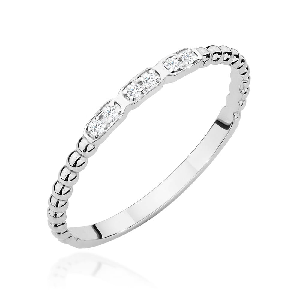 Inel Aur 9K cu Diamante Naturale 0.03 ct